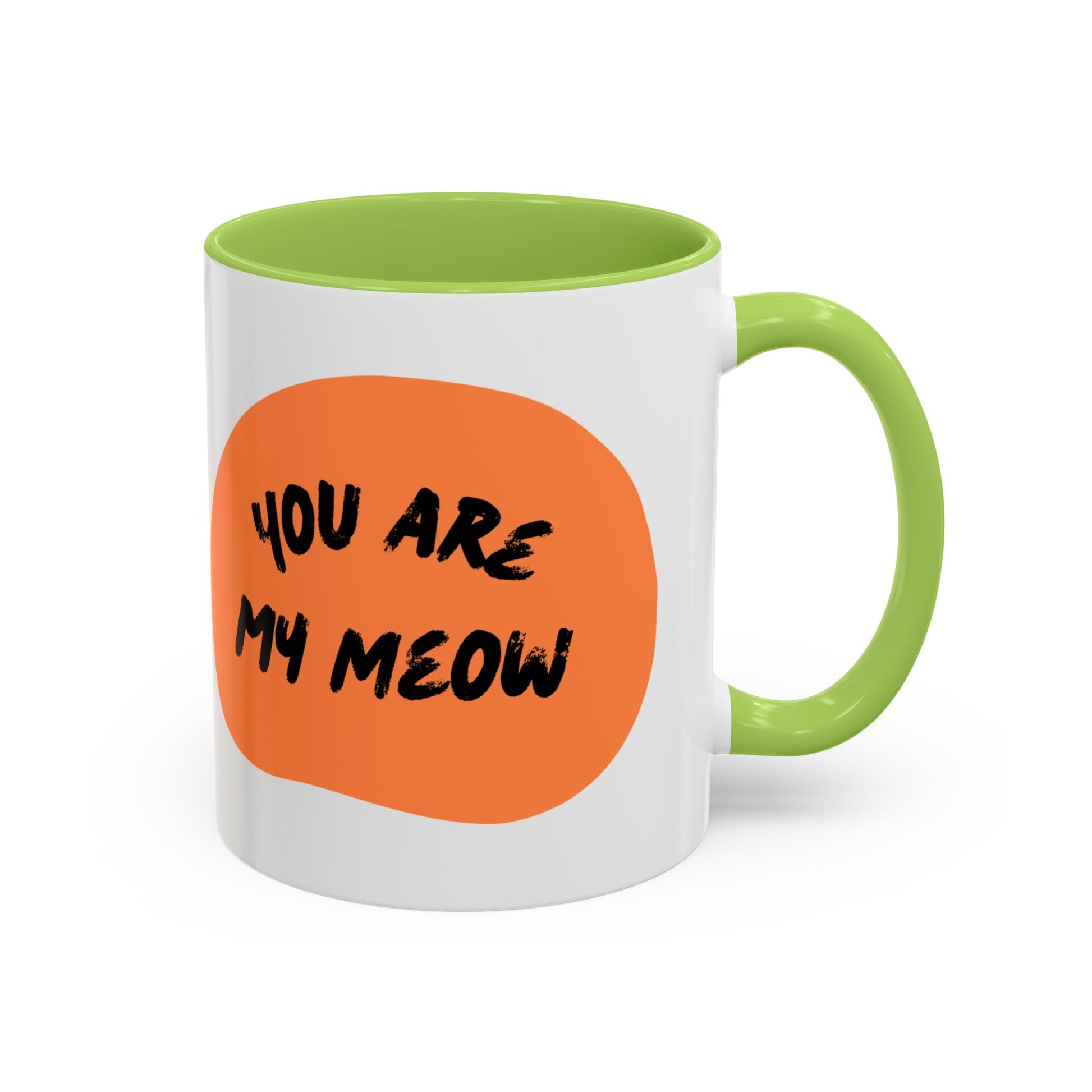 Whimsical Cat Lover Coffee Mug, You Are My Meow