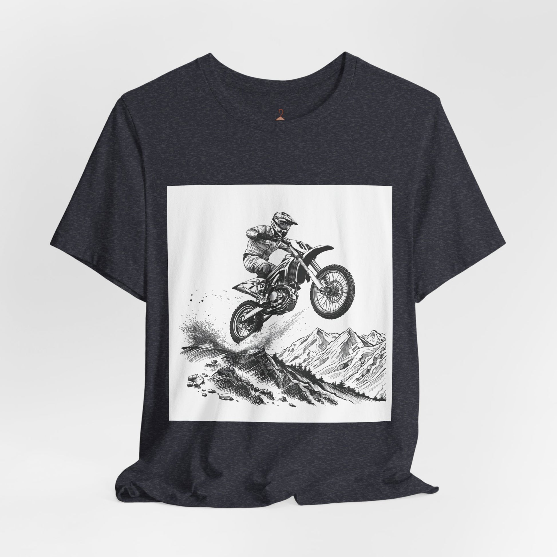 Motocross Jump Tee — Dirt Bike Rider Mountain Graphic T-Shirt