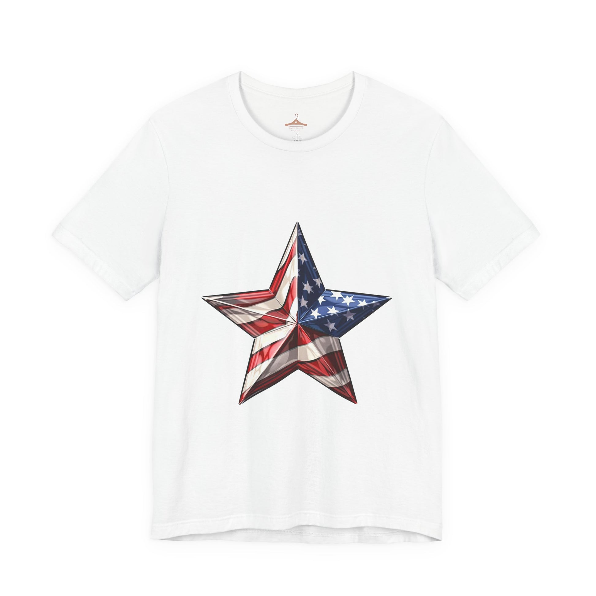 American Flag Star T-Shirt — Patriotic USA Graphic Tee