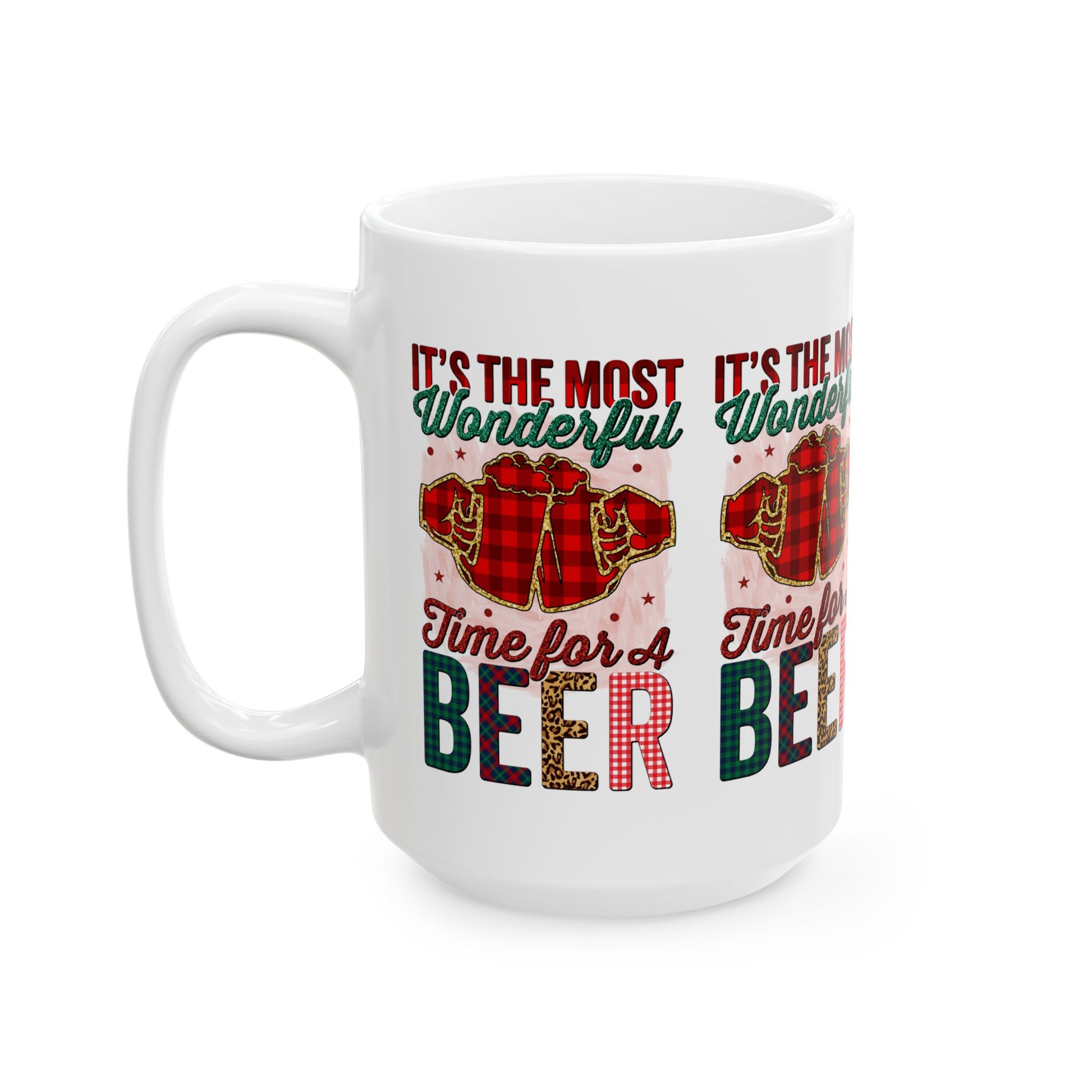 Festive Beer Time Ceramic Mug
