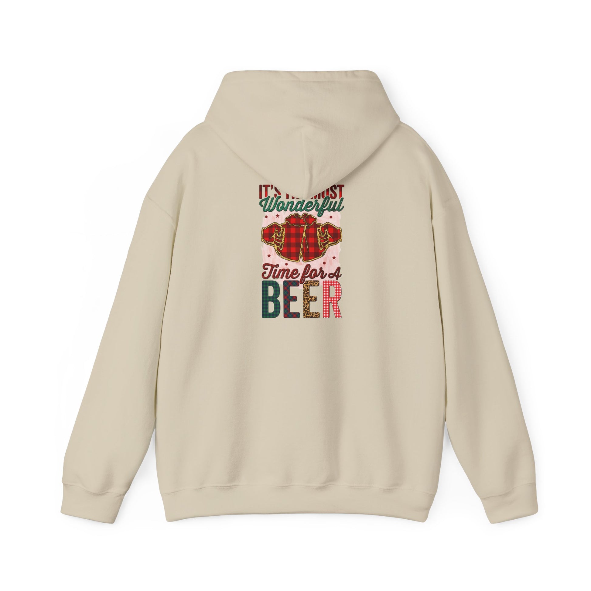 Holiday Inspirational Hoodie: 'Be Good, It's Time for Beer'