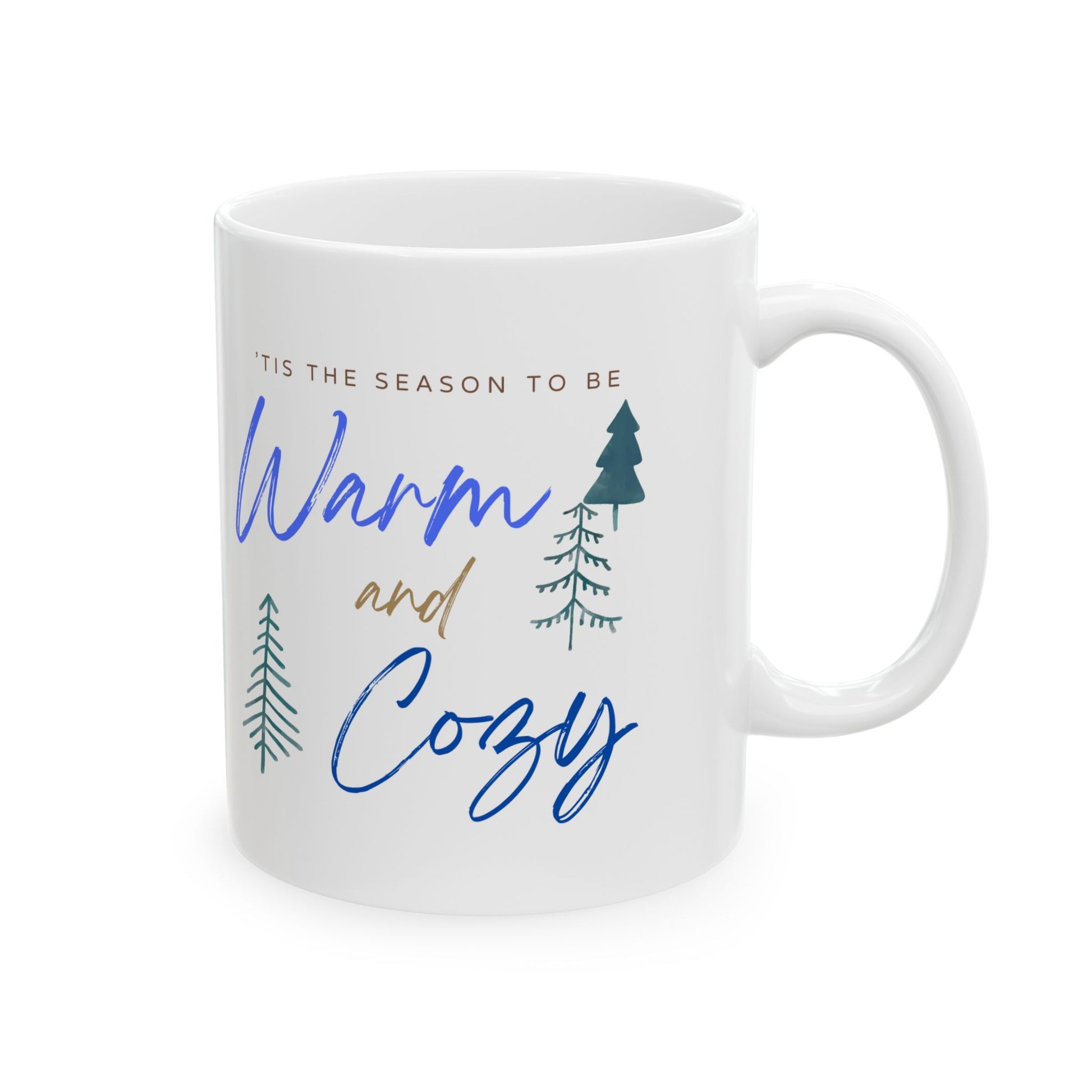 Whimsical Cozy Ceramic Mug, Perfect for Holiday Cheer