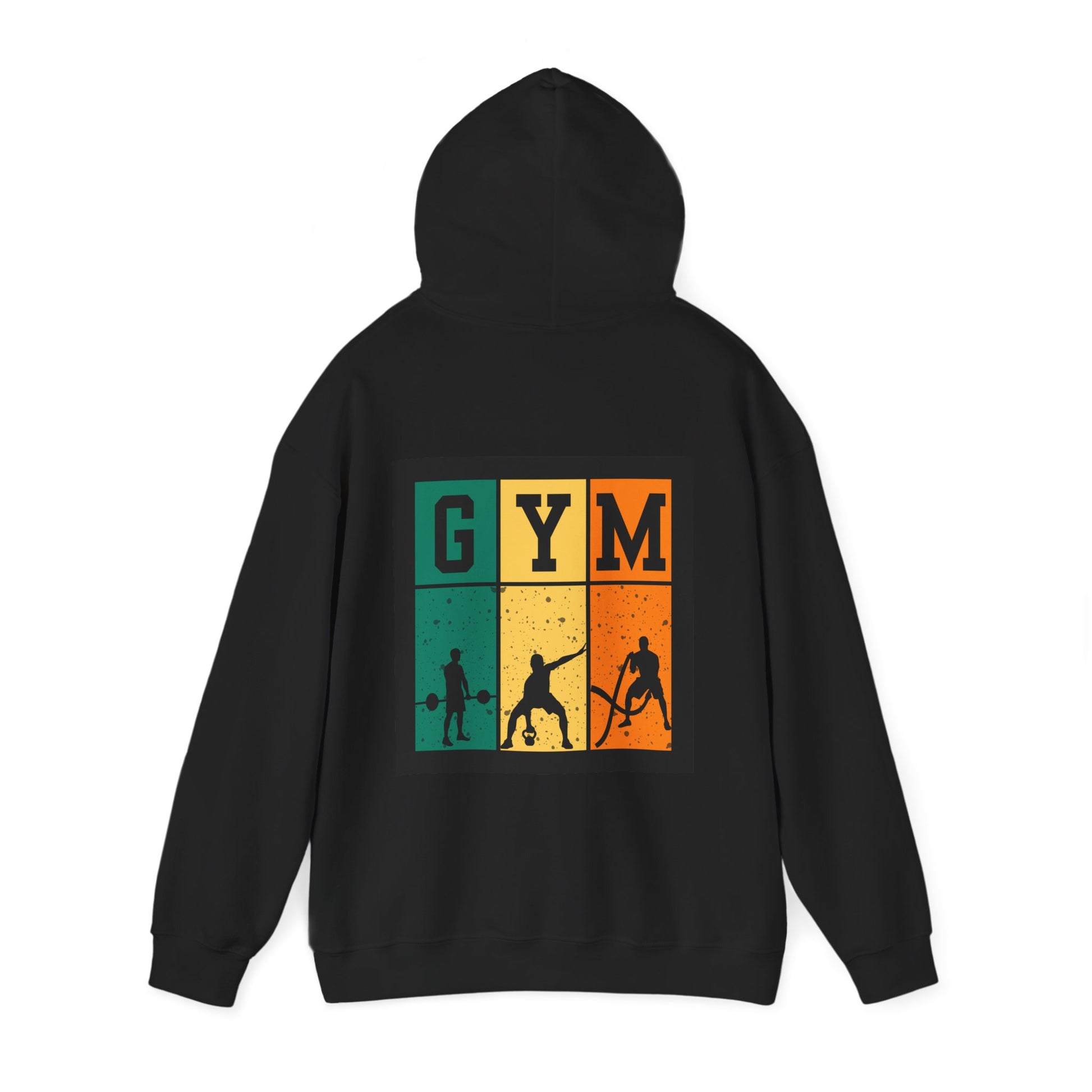 Gym Motivation Unisex Heavy Blend Hooded Sweatshirt, Workout Pullover, Fitness Gift
