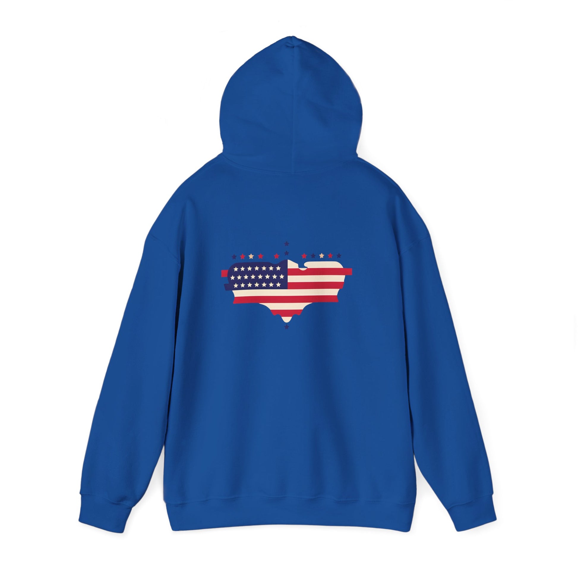 Patriotic Heart Hooded Sweatshirt