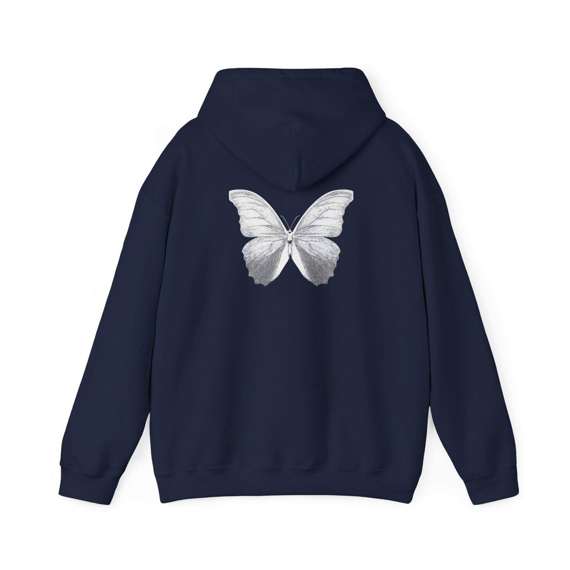 Butterfly Graphic Hoodie - Cozy Unisex Heavy Blend Sweatshirt for Nature Lovers