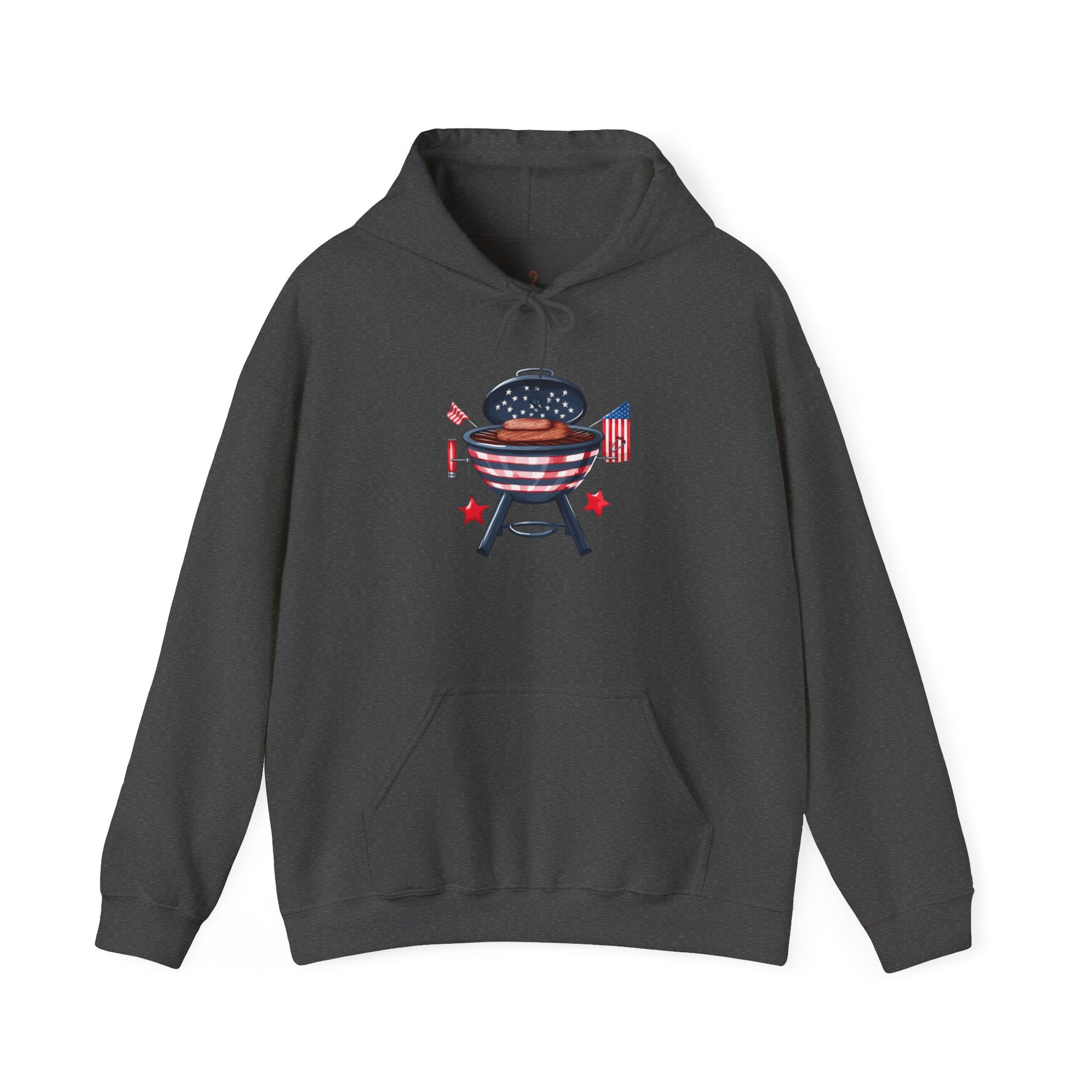 American Flag Grill Hoodie – Patriotic BBQ Sweatshirt for 4th of July