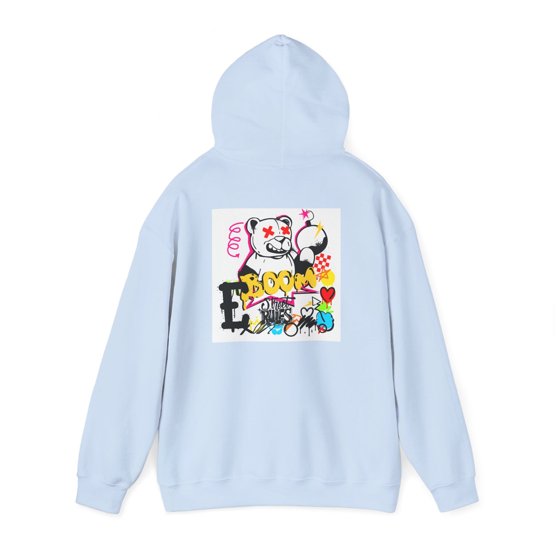 Street Art Hoodie — Colorful Graffiti Bunny Design