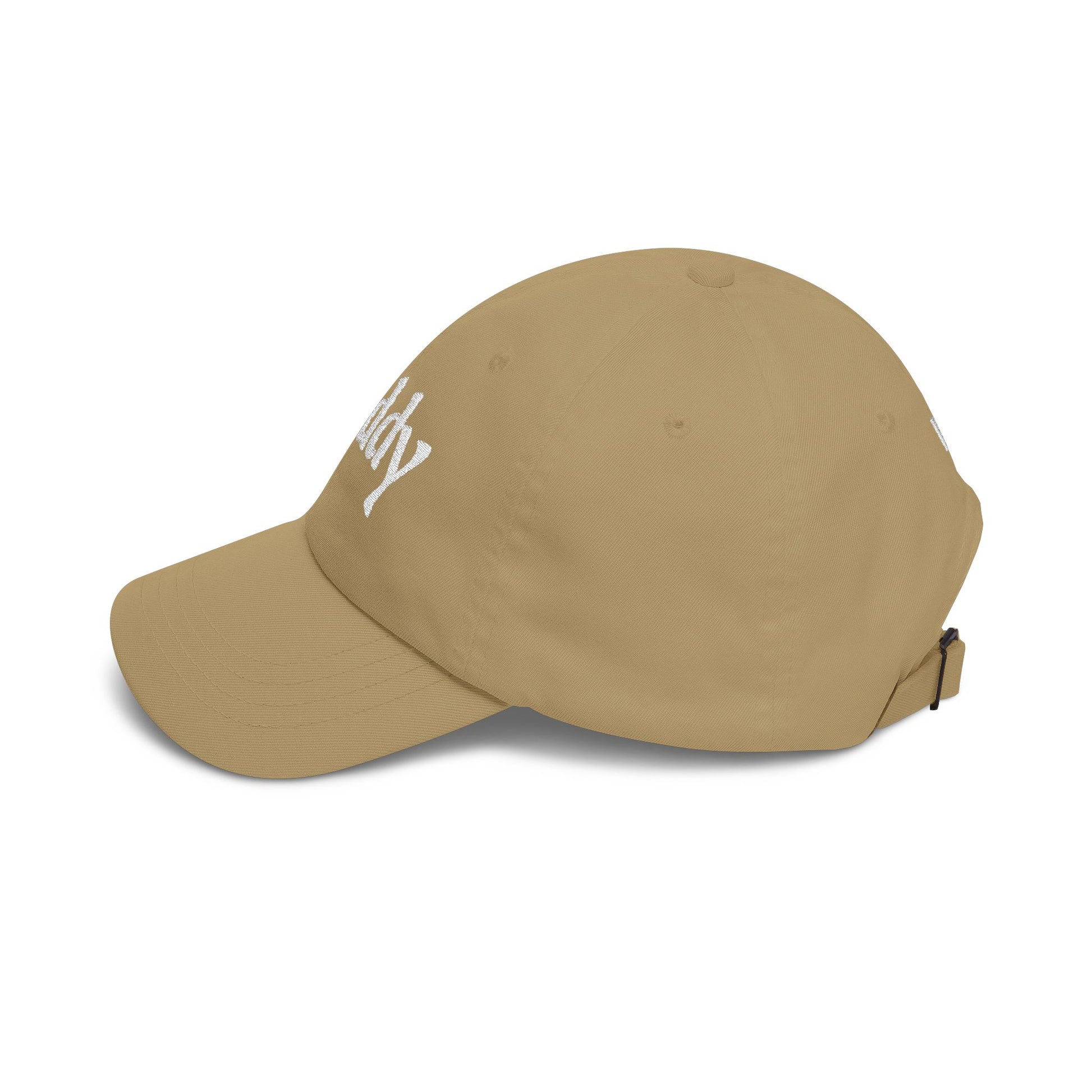Daddy Embroidered Dad Cap — Classic Beige Baseball Hat for Fathers, Father’s Day Gift