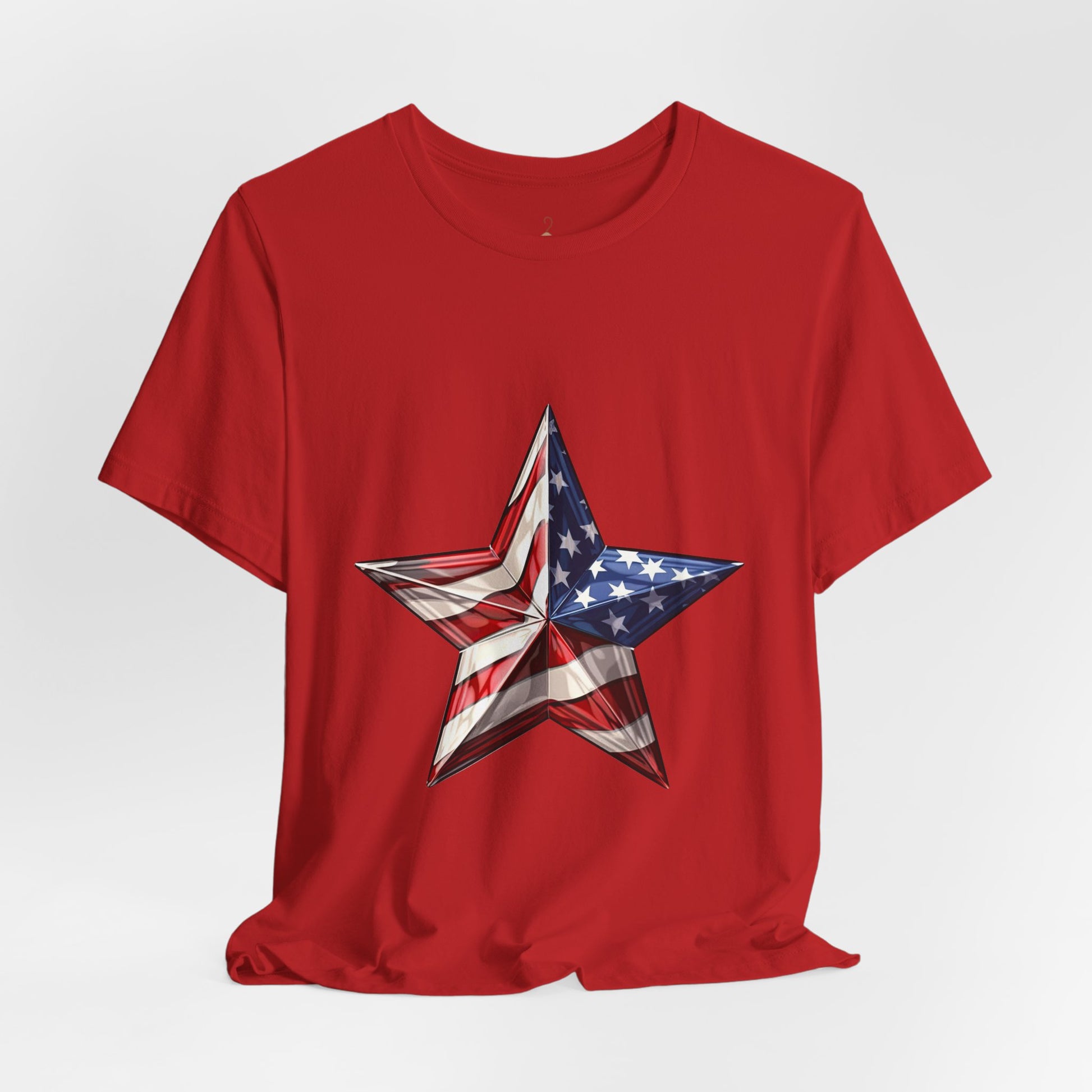 American Flag Star T-Shirt — Patriotic USA Graphic Tee
