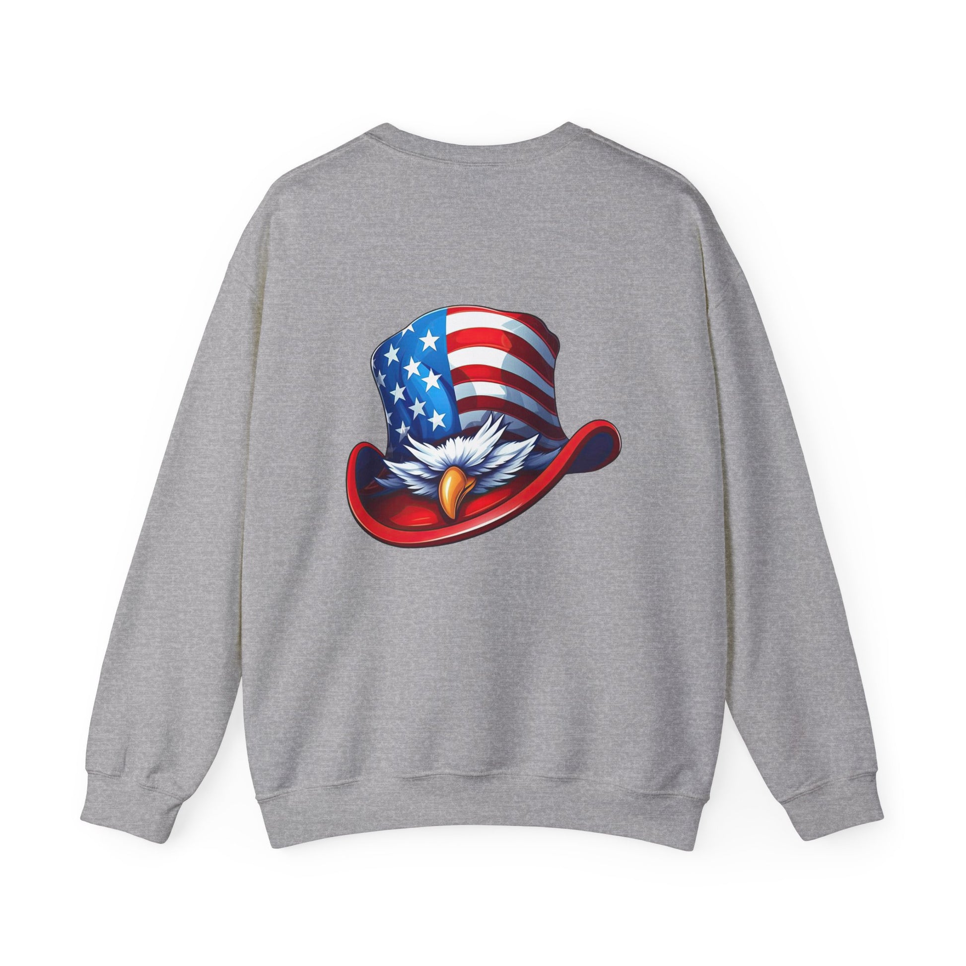 Patriotic Eagle Sweatshirt, USA Pride Crewneck Sweatshirt, Fourth of July Apparel, American Heritage Gift, Independence Day Sweatshirt