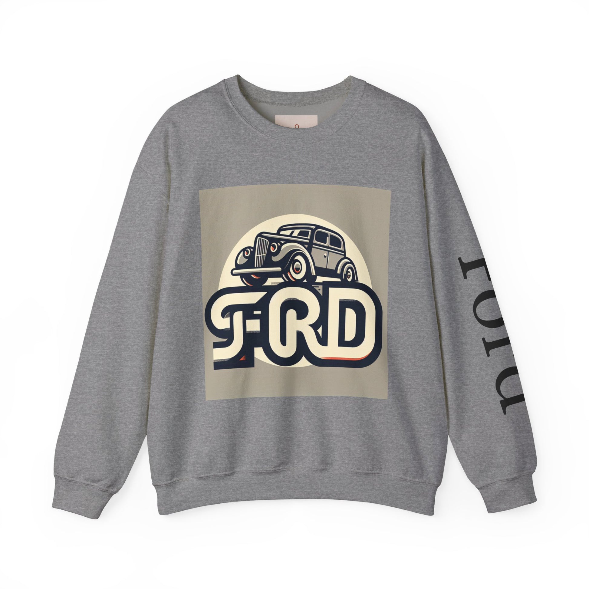 Vintage Car Graphic Crewneck Sweatshirt