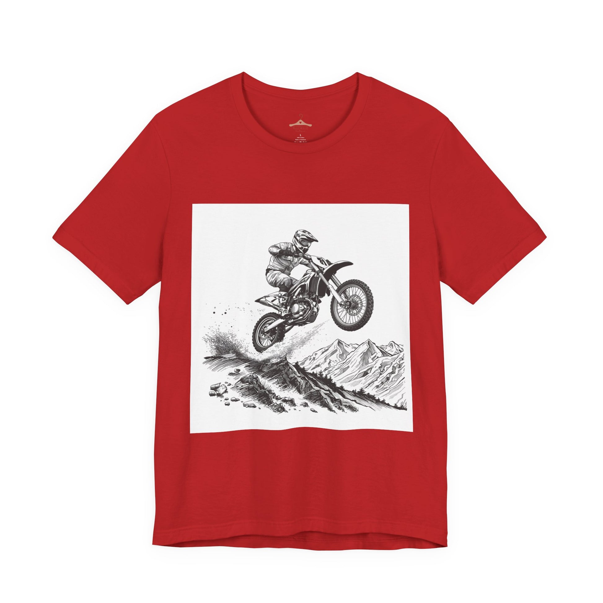 Motocross Jump Tee — Dirt Bike Rider Mountain Graphic T-Shirt