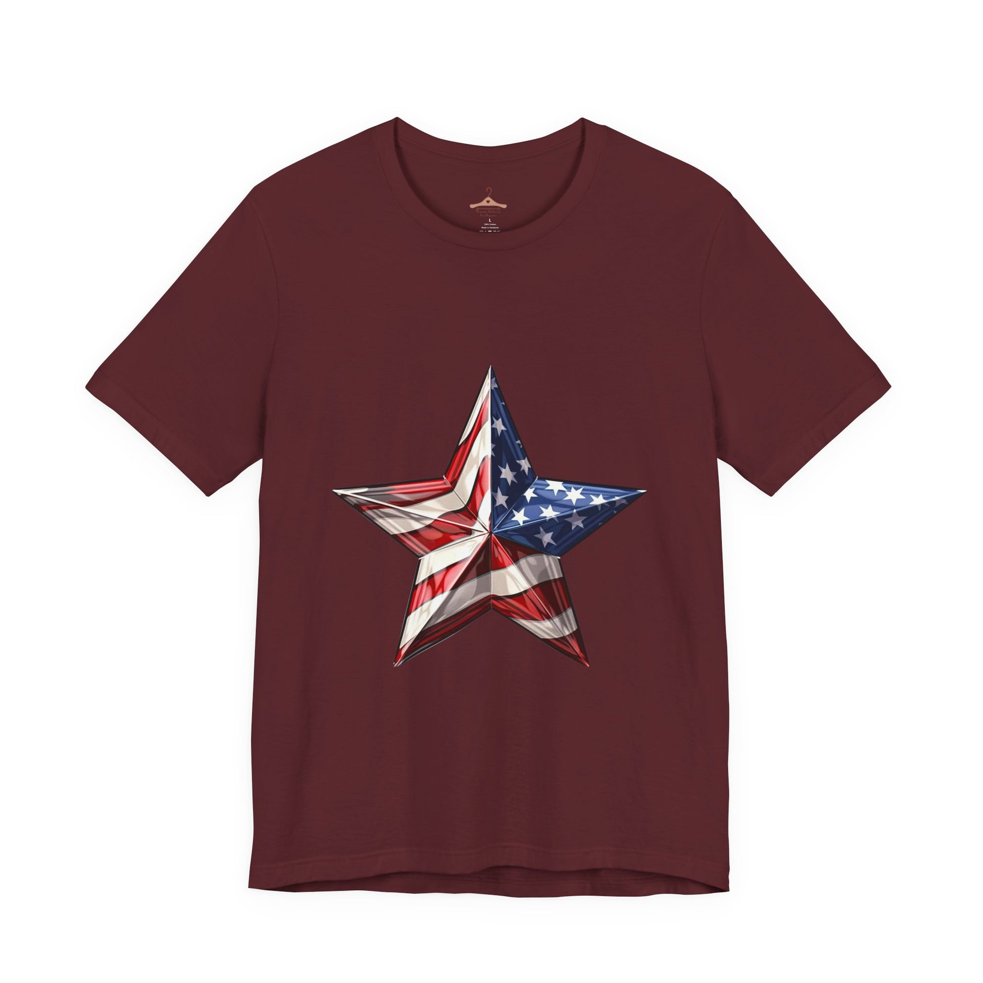 American Flag Star T-Shirt — Patriotic USA Graphic Tee
