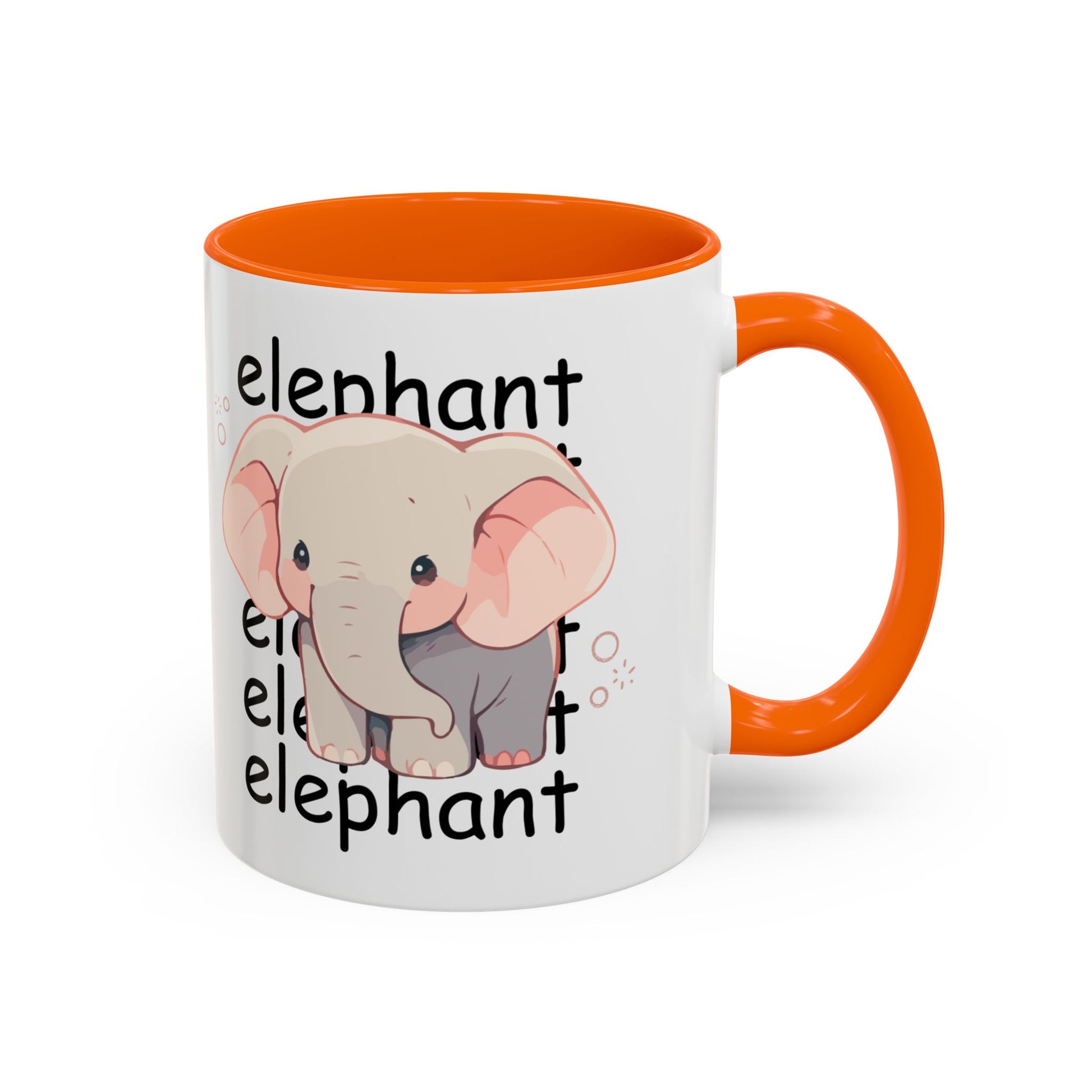 Cute Elephant Accent Coffee Mug | Perfect Gift for Animal Lovers, Nursery Decor, Funny Quote, Unique Drinkware, Birthday Present