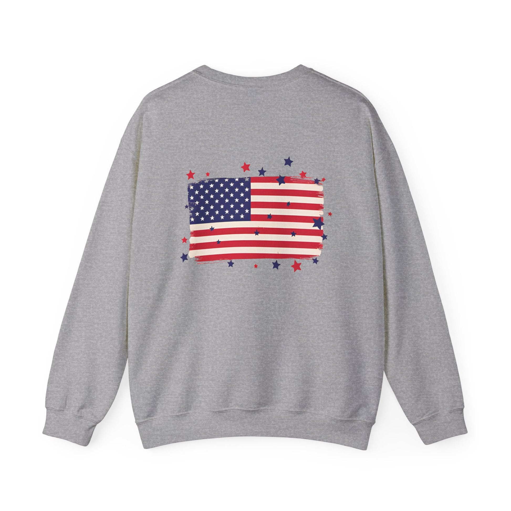 Patriotic American Flag Crewneck Sweatshirt