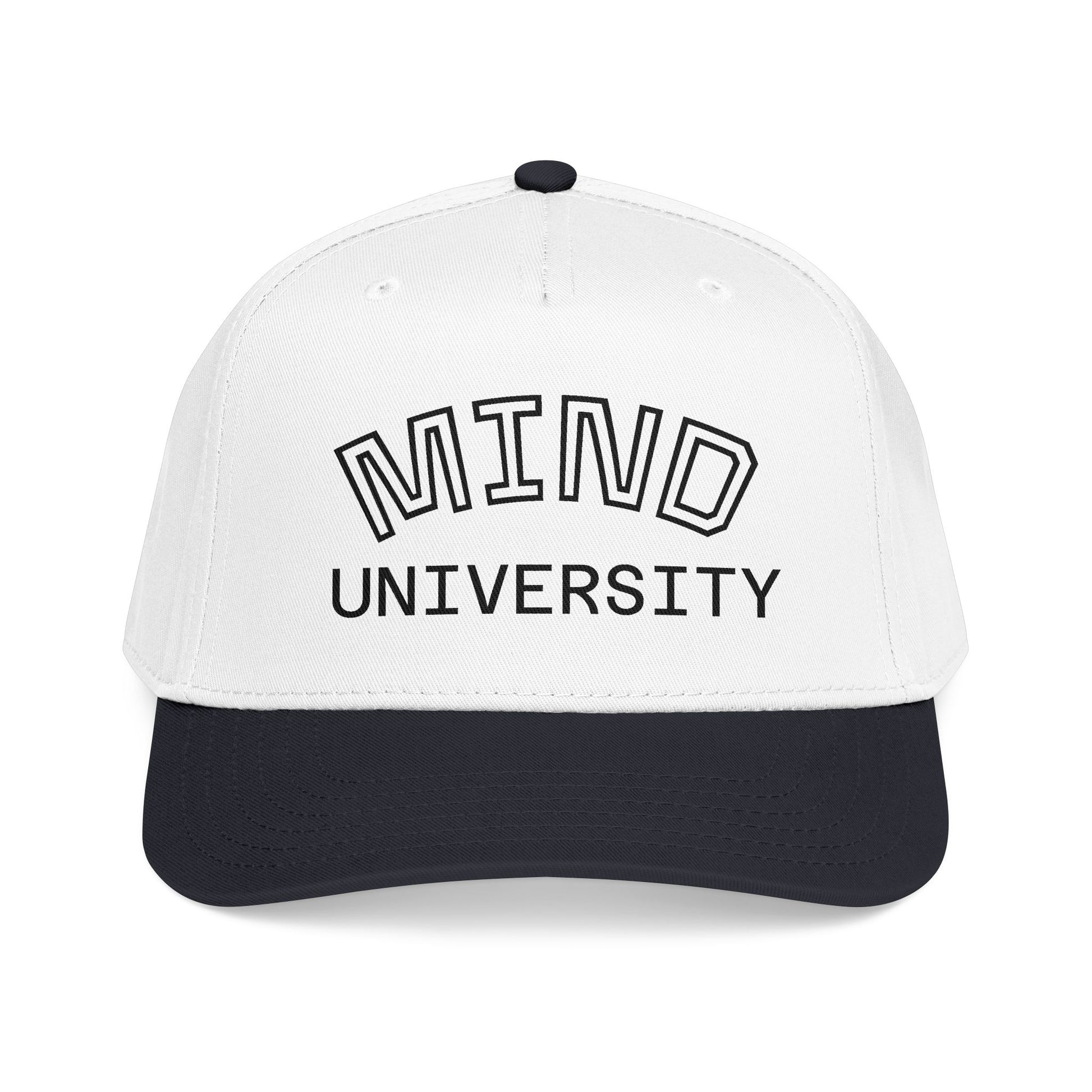 Mind University Baseball Cap — Two-Tone Embroidered College-Style Hat