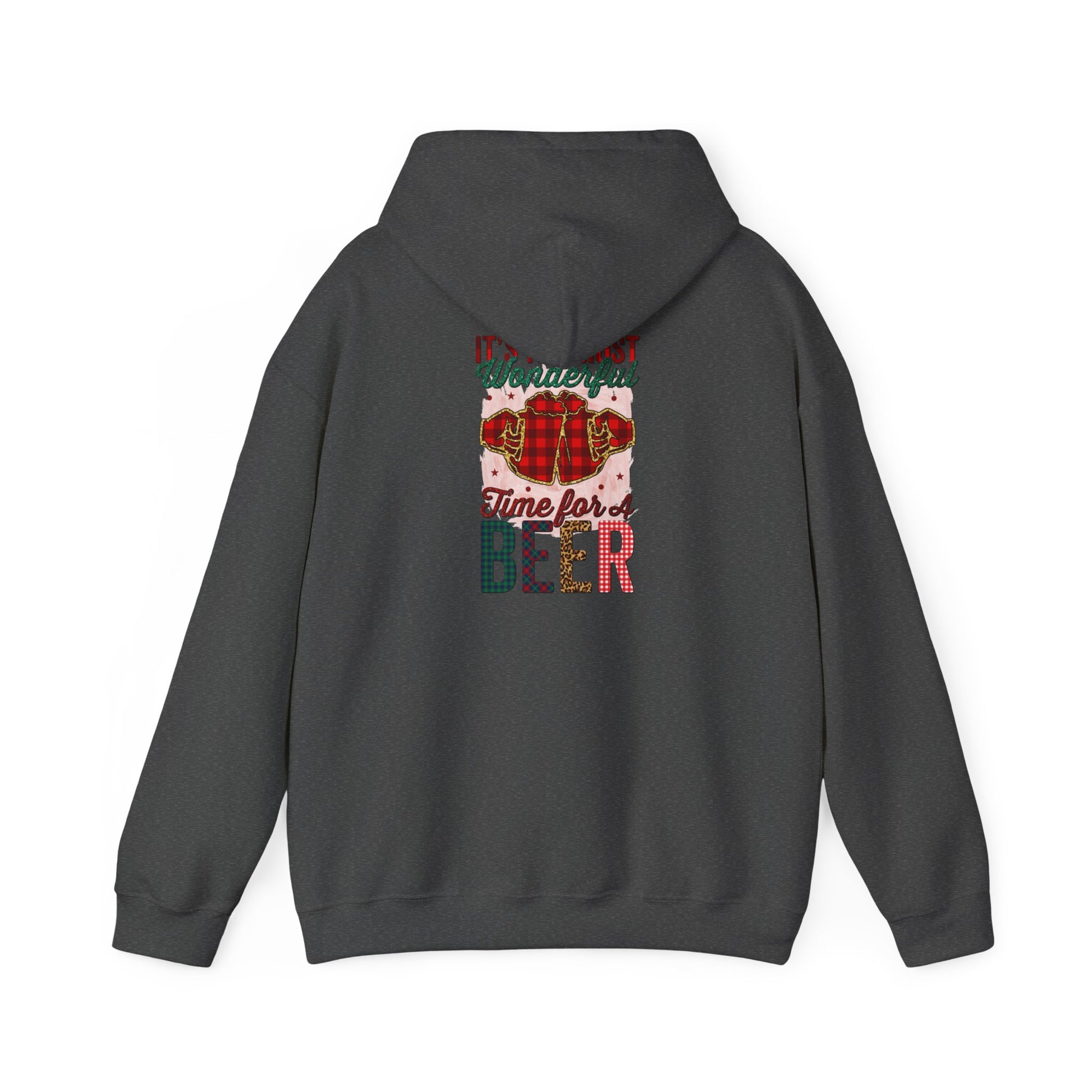 Beer Time Christmas Hoodie – Holiday Santa Beer Graphic Sweatshirt