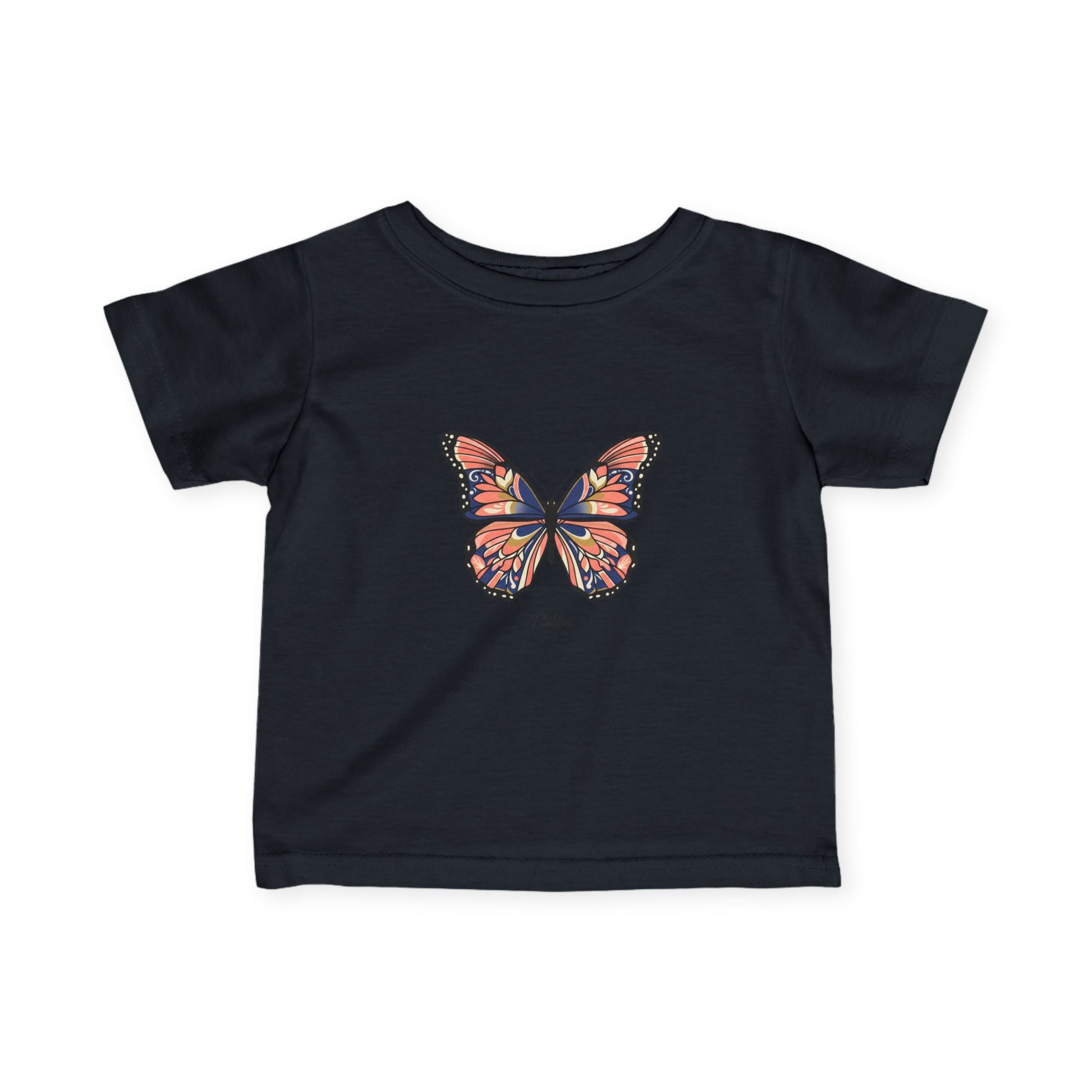 Infant Butterfly Tee — Colorful Monarch Baby T-Shirt, Soft Newborn Gift