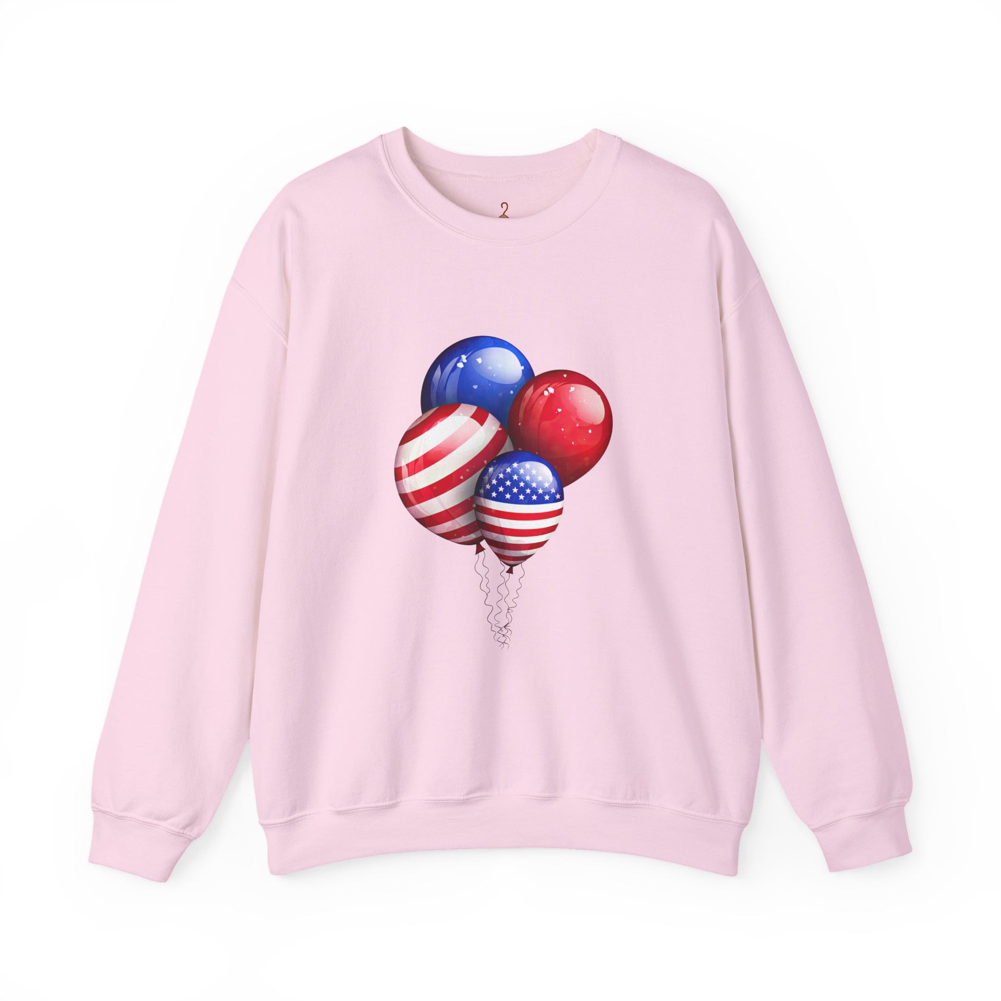 Patriotic Balloons Crewneck Sweatshirt – USA Flag 4th of July Pullover