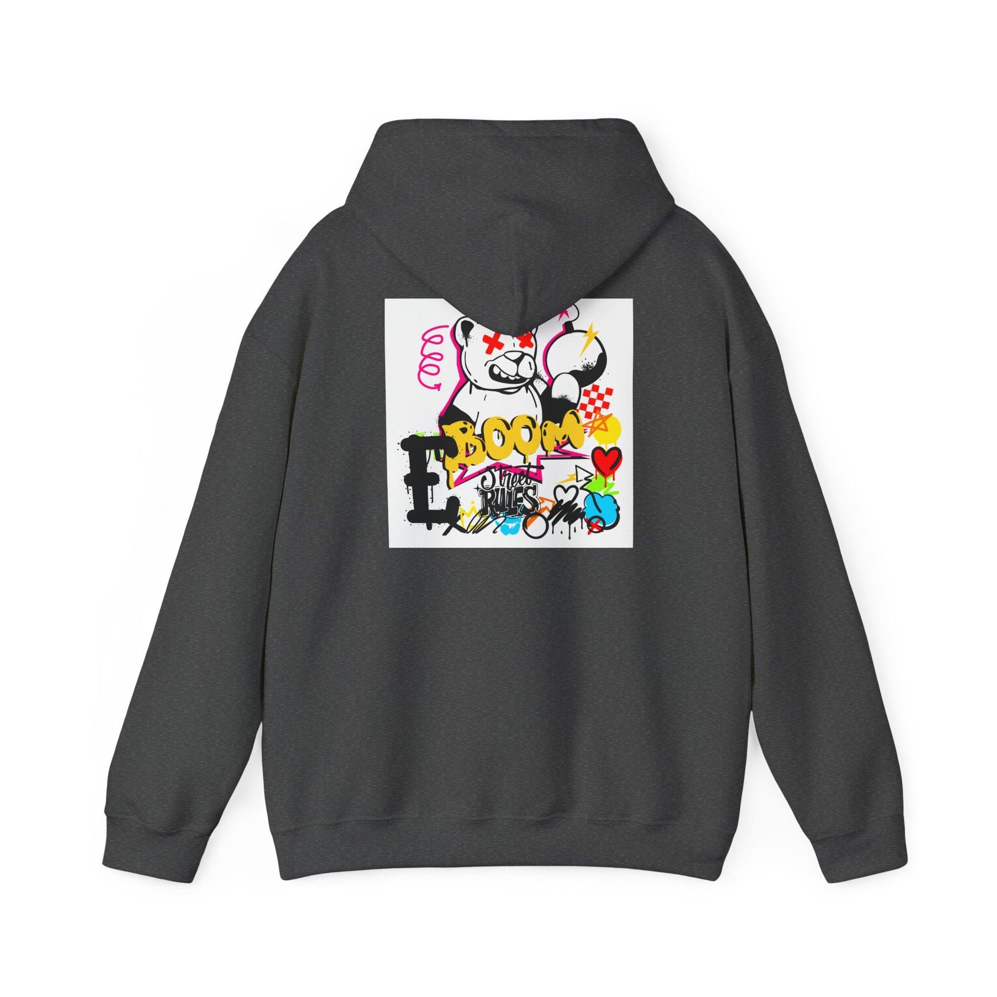 Street Art Hoodie — Colorful Graffiti Bunny Design