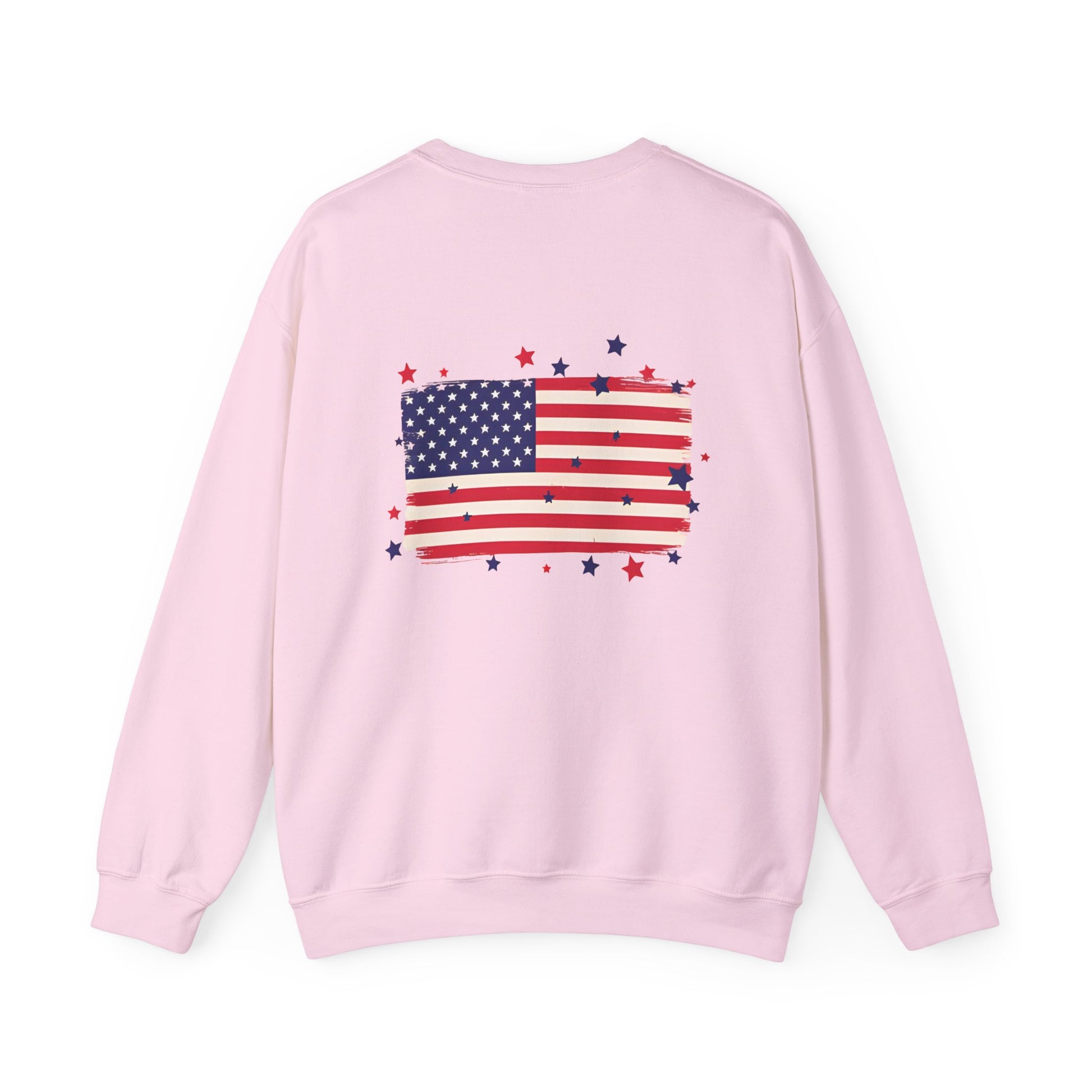 Patriotic American Flag Crewneck Sweatshirt