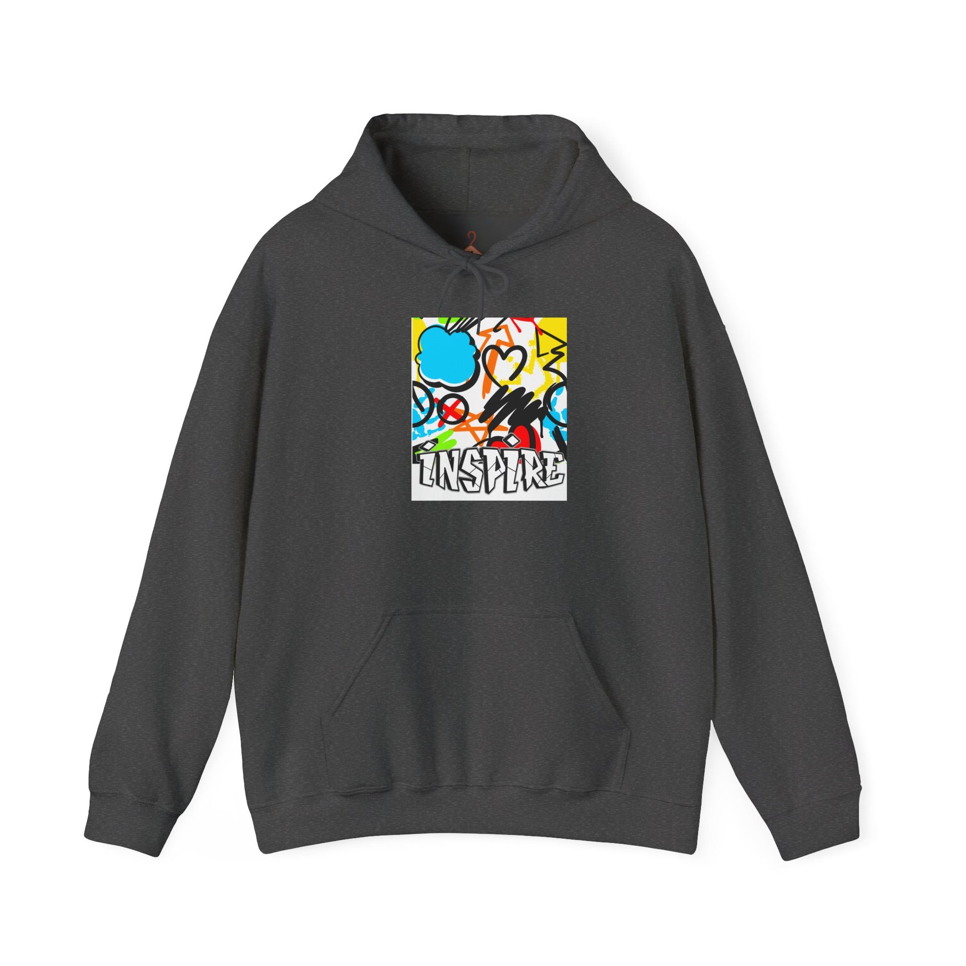 Inspire Street Art Hoodie — Colorful Graffiti Graphic Pullover