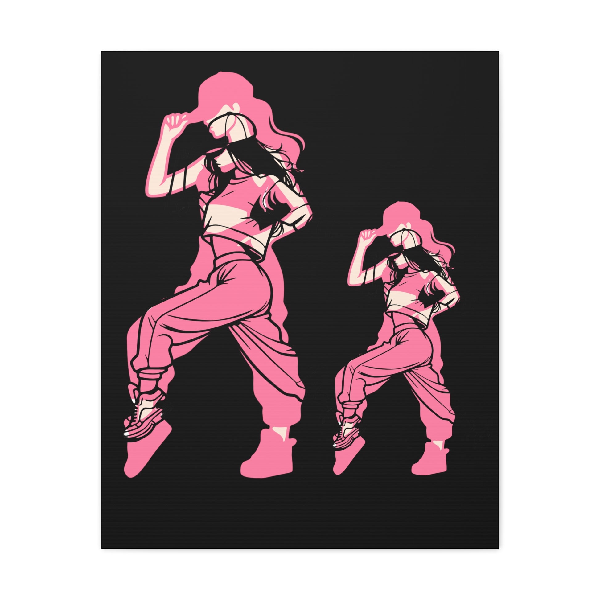 Stylish Dance Art Canvas Print, Modern Wall Decor, Hip Hop Art, Gift for Dancers