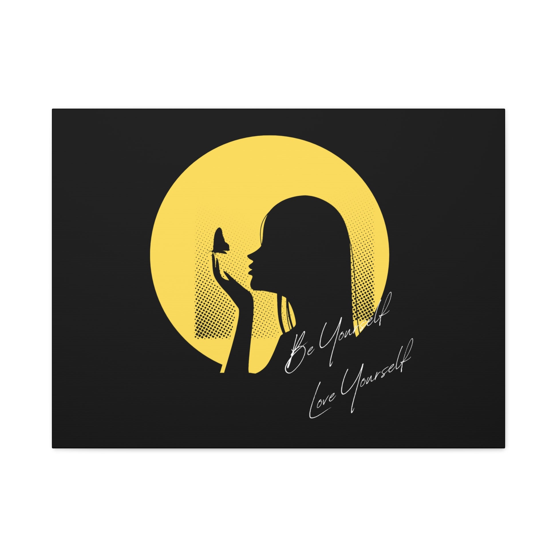 Inspirational Canvas Art, Self-Love Decor, Motivational Wall Art, Butterfly Print