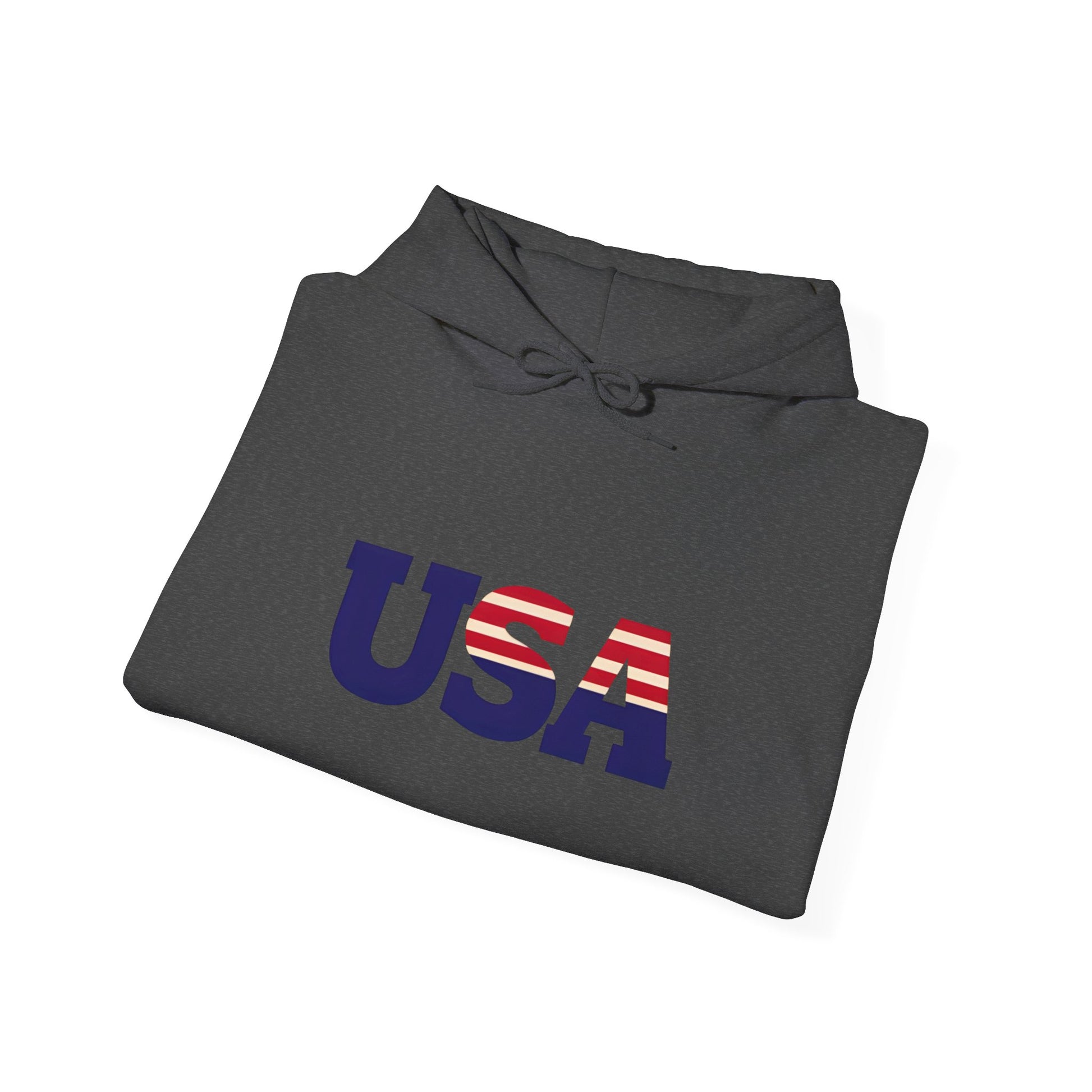 USA Flag Hoodie - Unisex Heavy Blend™ Sweatshirt