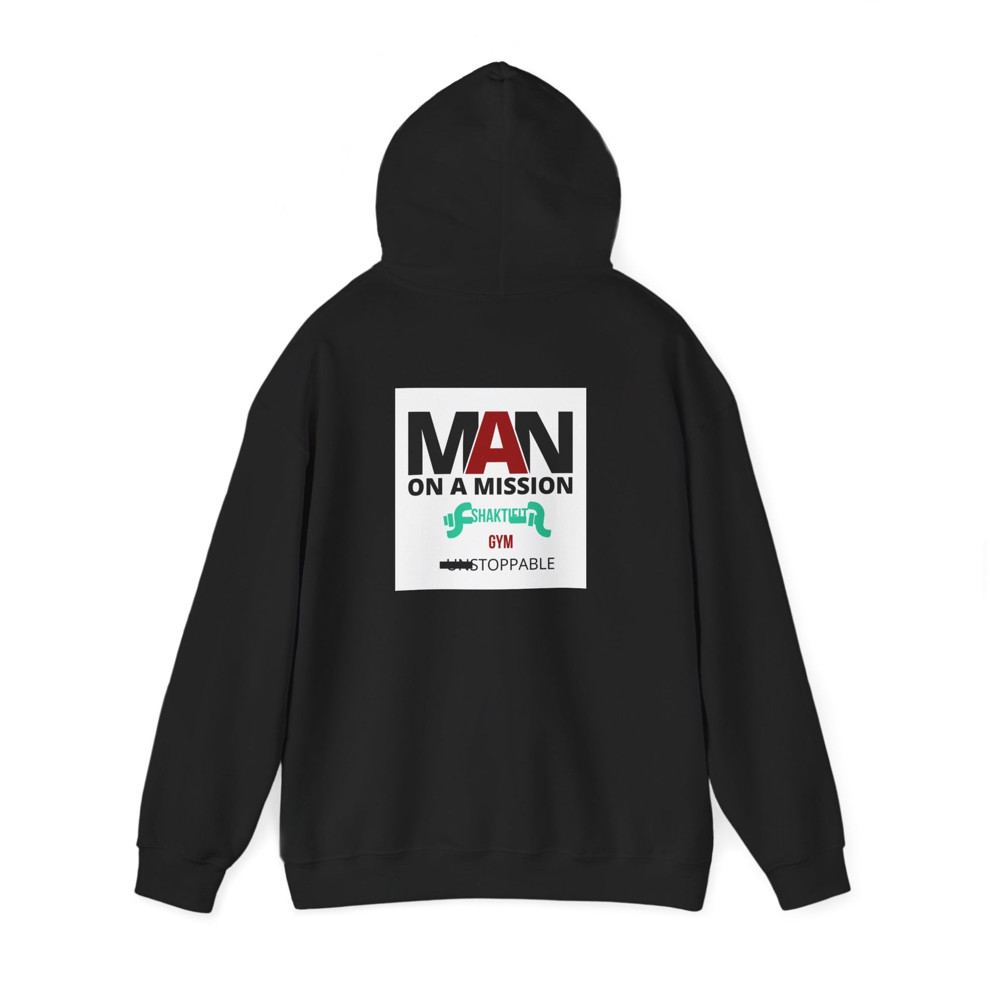 Motivational Hoodie for Men, ‘MAN ON A MISSION’ Sweatshirt