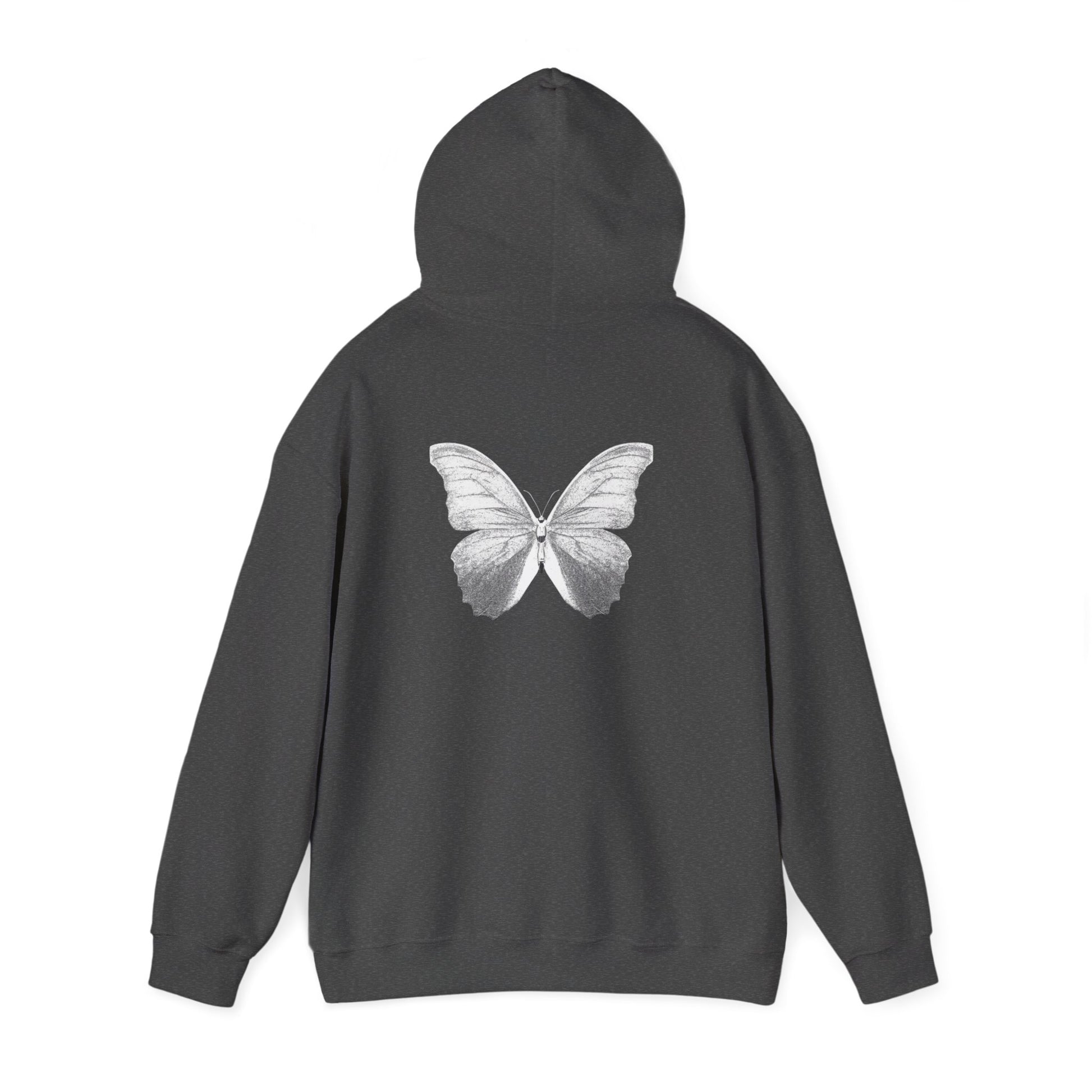 Butterfly Graphic Hoodie - Cozy Unisex Heavy Blend Sweatshirt for Nature Lovers
