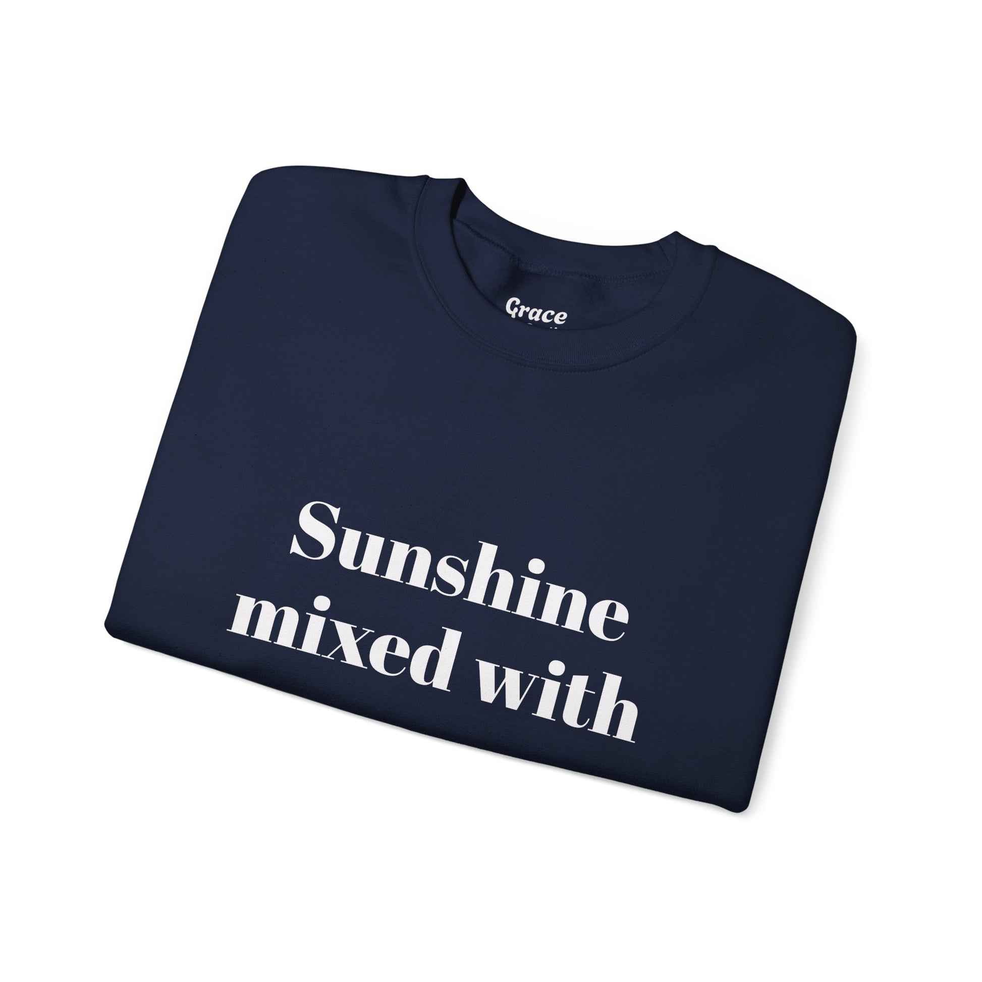 Sunshine Mixed With a Little Chaos Crewneck Sweatshirt