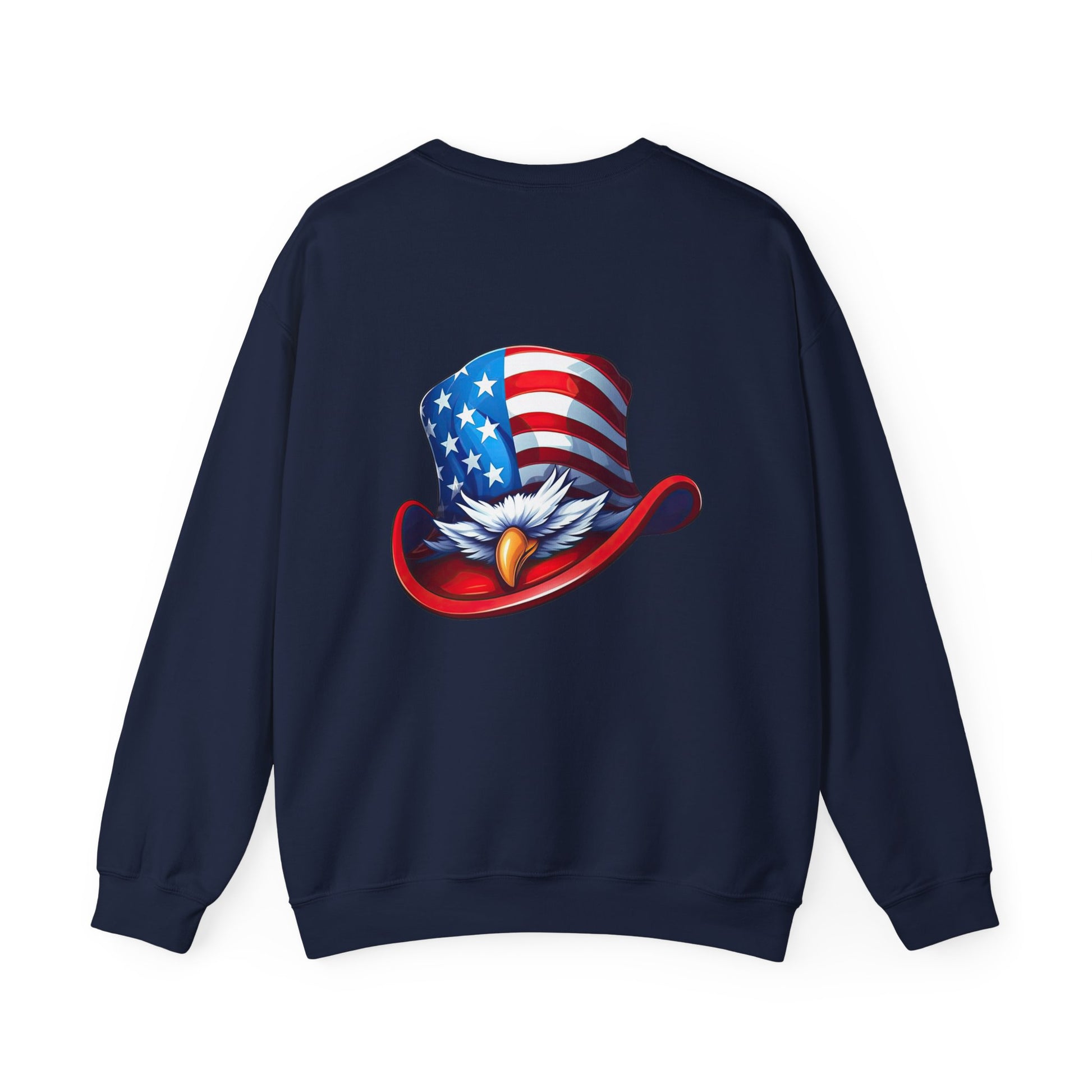 Patriotic Eagle Sweatshirt, USA Pride Crewneck Sweatshirt, Fourth of July Apparel, American Heritage Gift, Independence Day Sweatshirt
