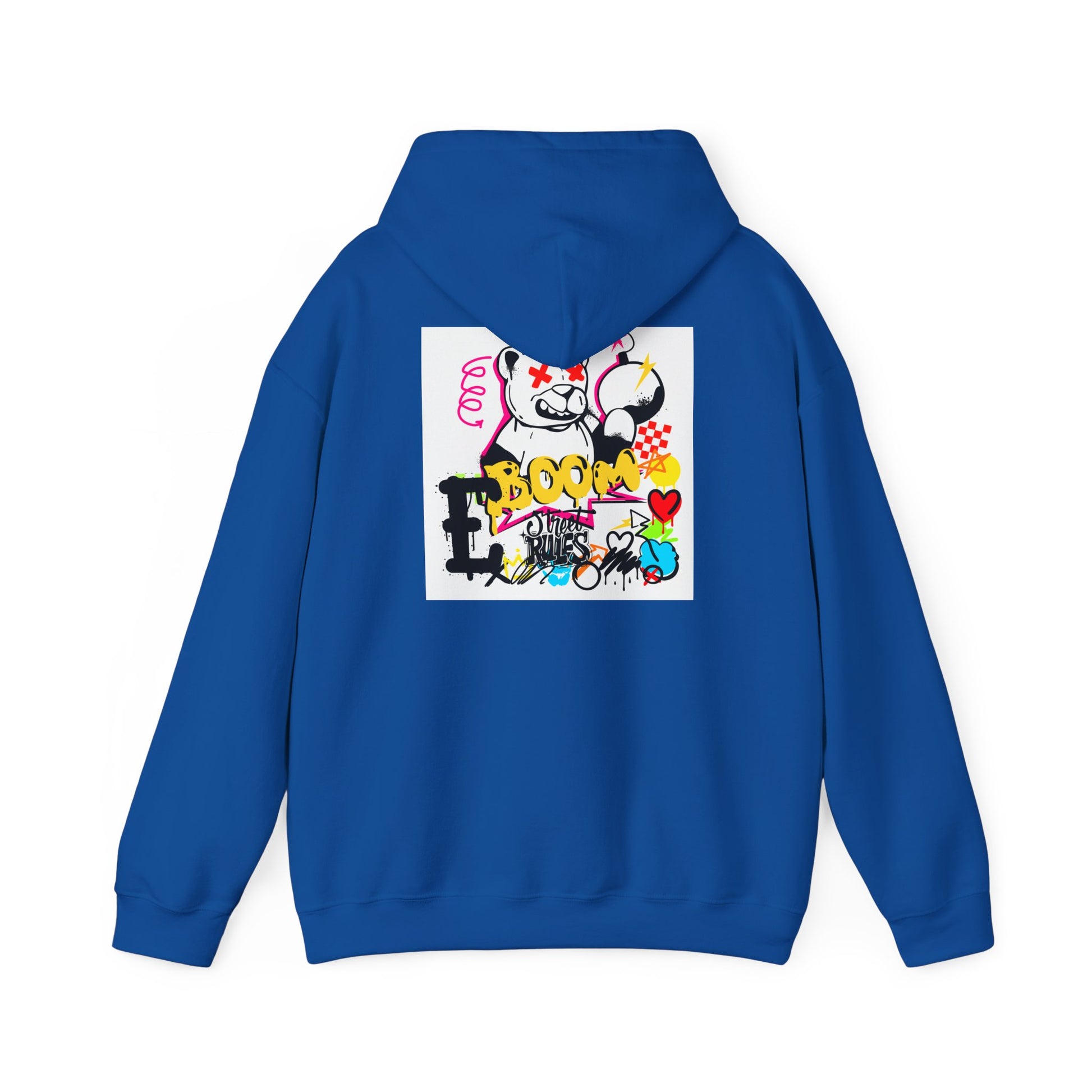 Street Art Hoodie — Colorful Graffiti Bunny Design