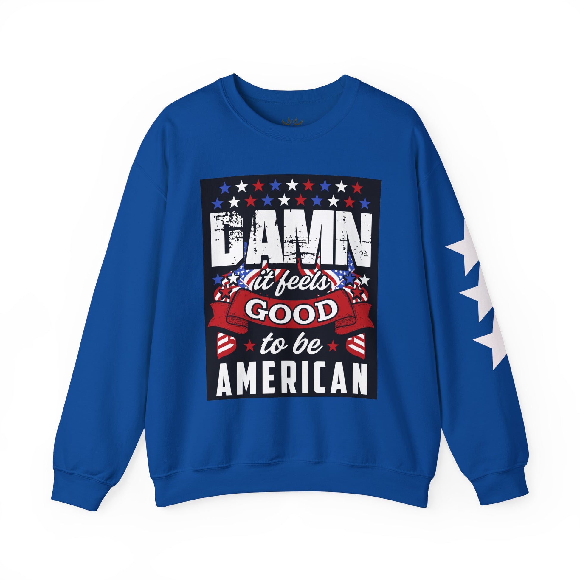 Damn It Feels Good to Be American Sweatshirt | , 4th of July Apparel, Casual Wear, Americana Fashion