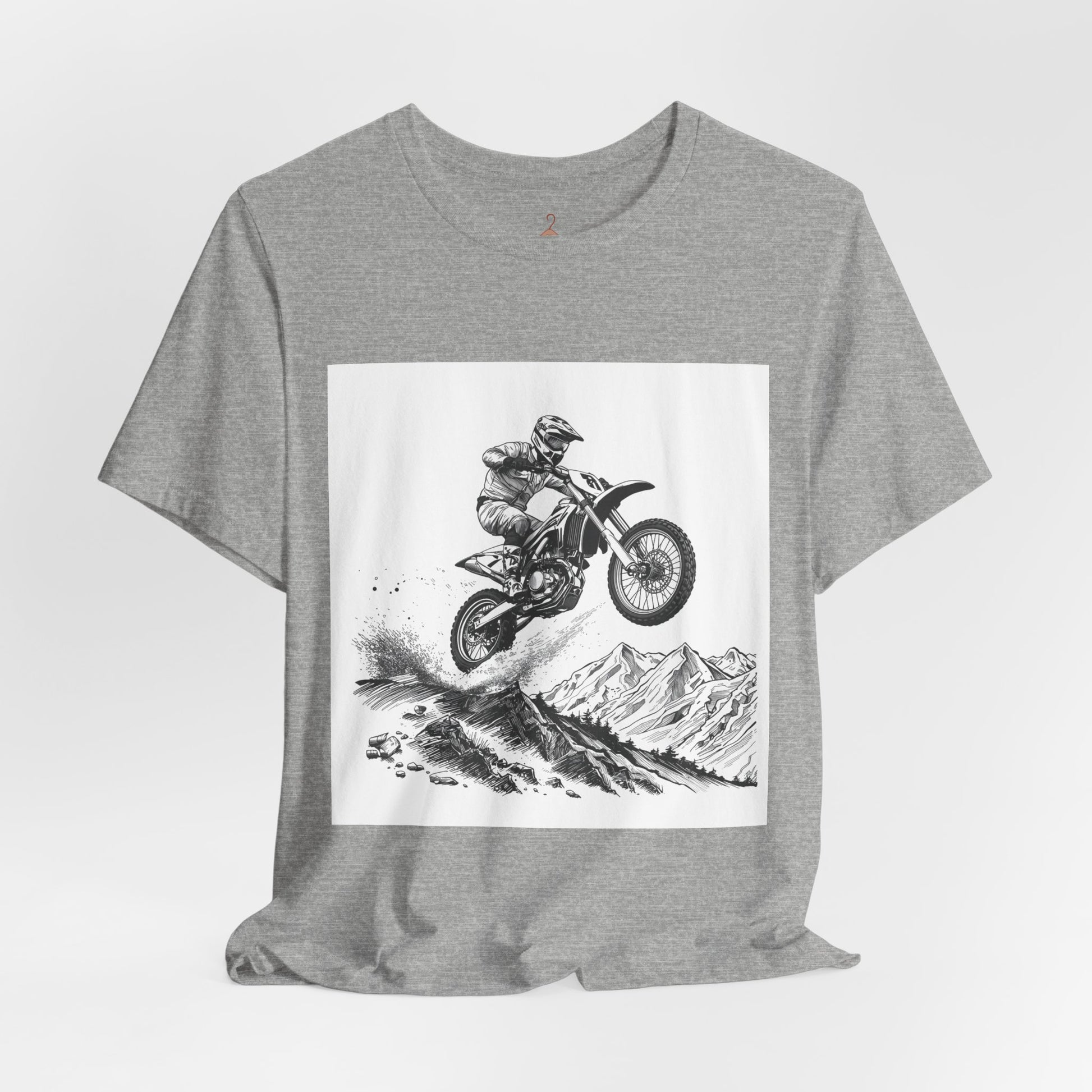 Motocross Jump Tee — Dirt Bike Rider Mountain Graphic T-Shirt