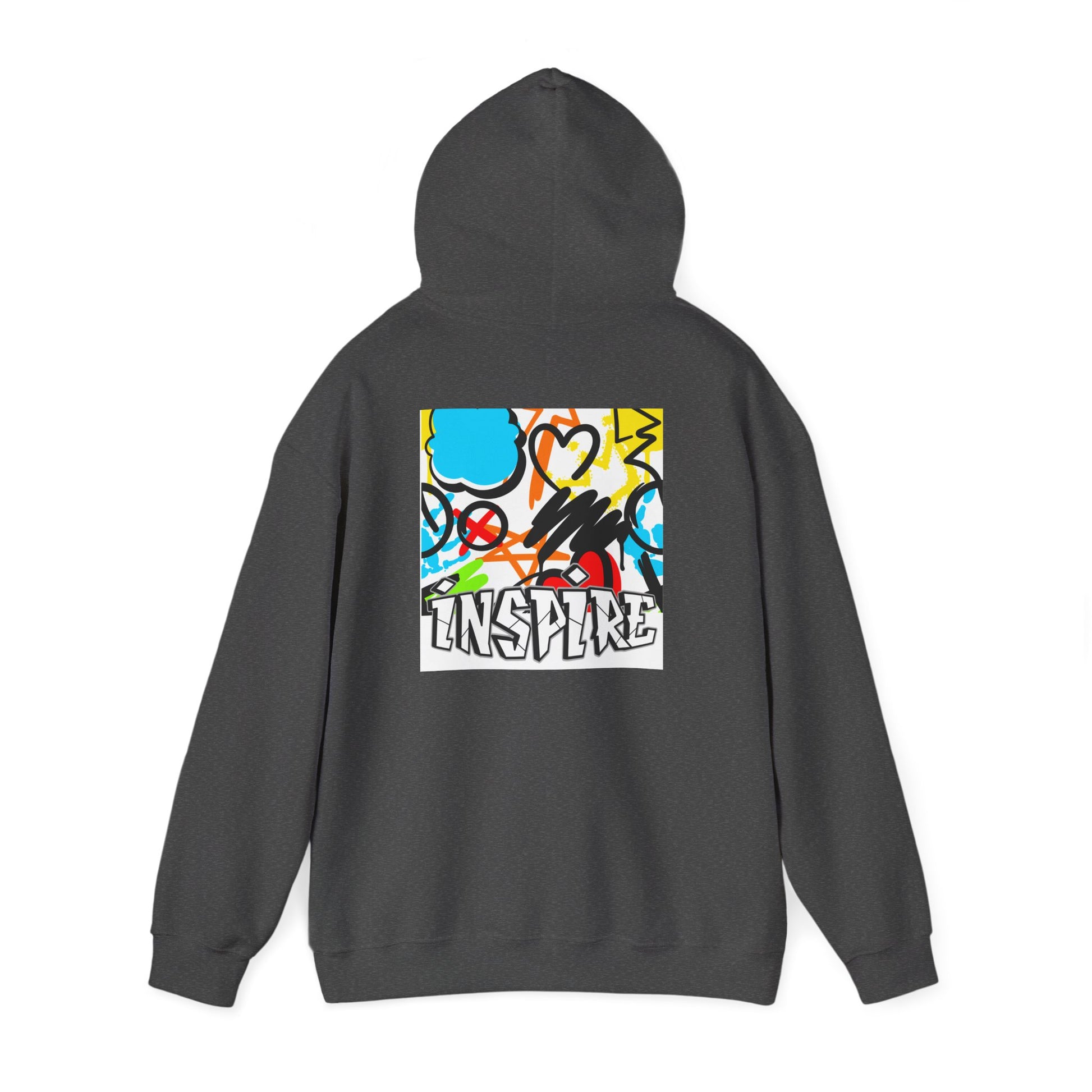 Inspire Street Art Hoodie — Colorful Graffiti Graphic Pullover