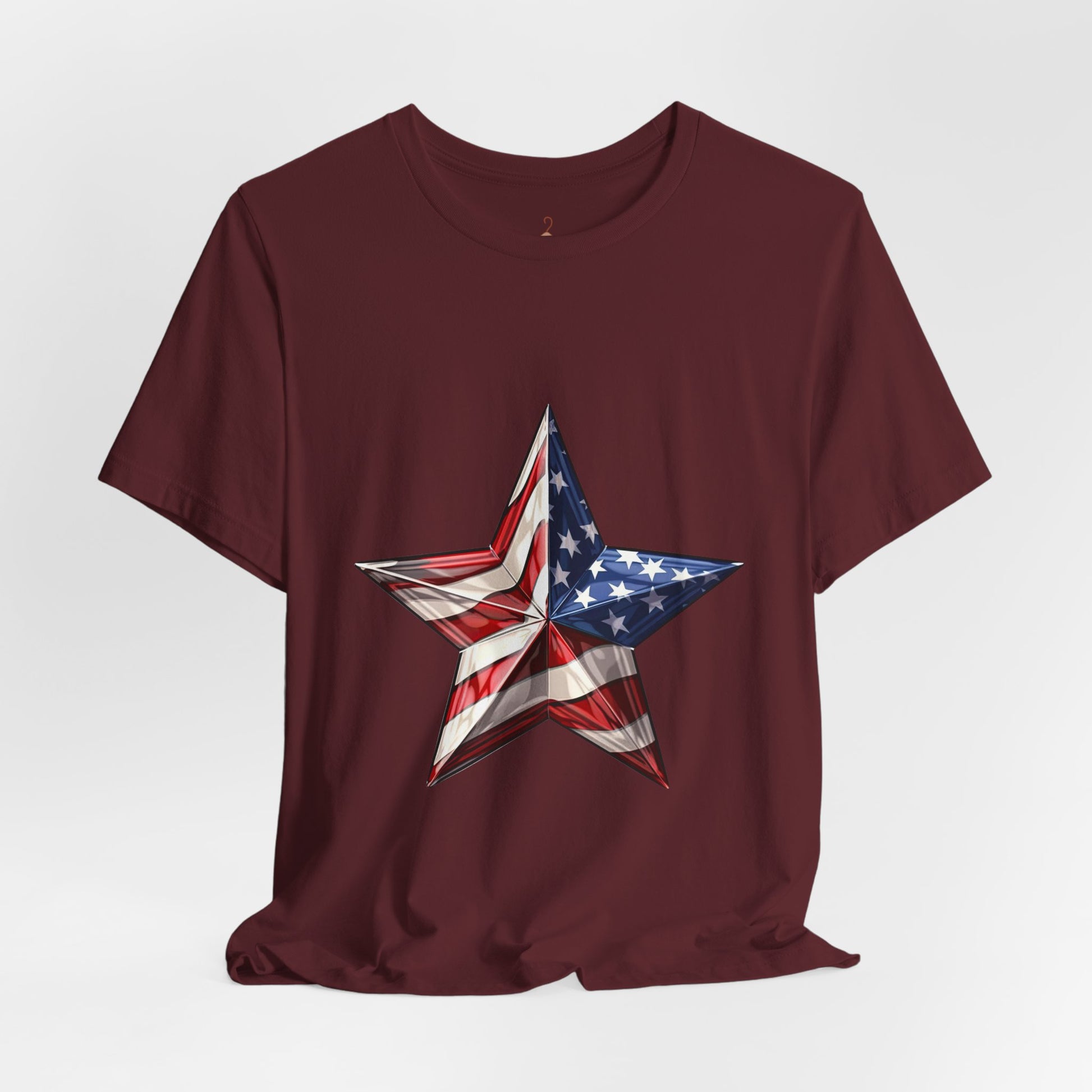 American Flag Star T-Shirt — Patriotic USA Graphic Tee