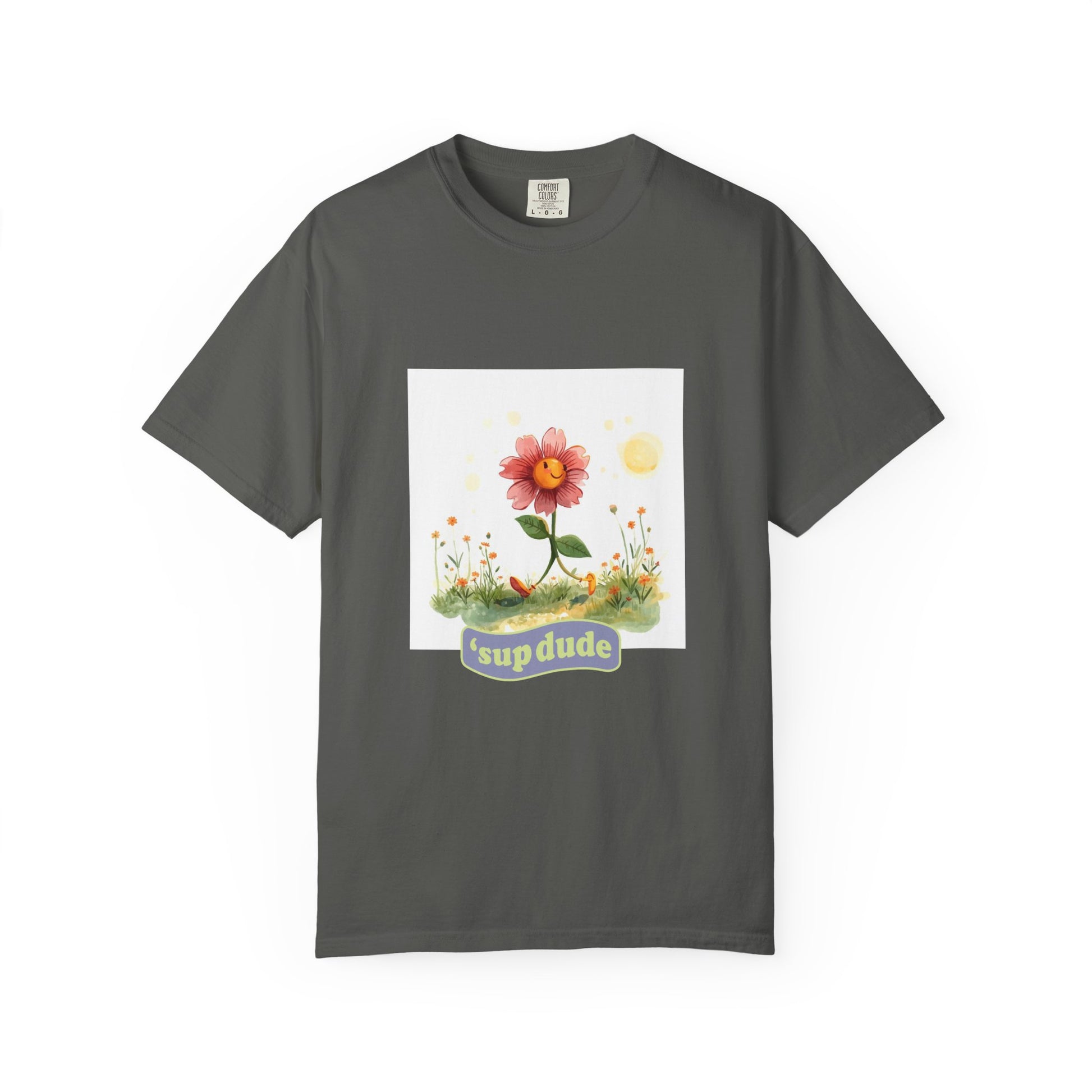 Sup Dude Flower Graphic T-Shirt