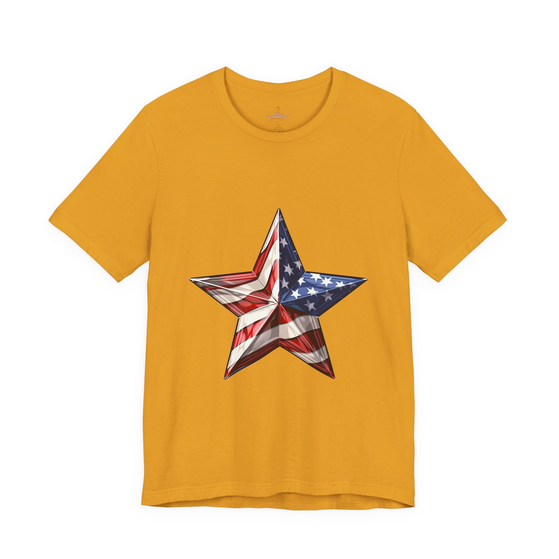 American Flag Star T-Shirt — Patriotic USA Graphic Tee