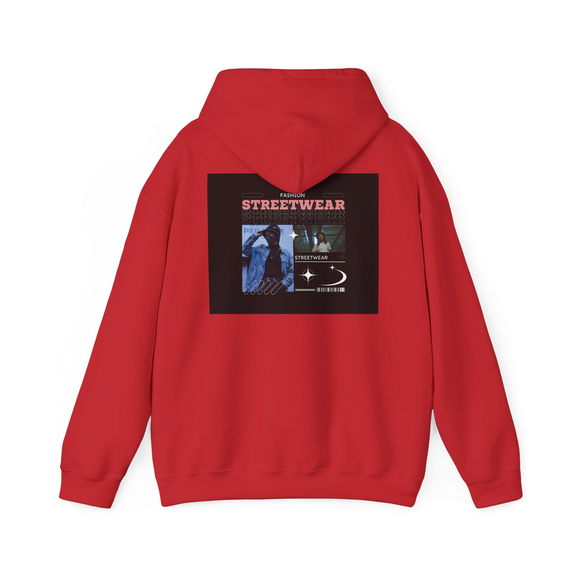 Streetwear Graphic Hoodie — "STREETWEAR" Urban Photo Collage Pullover