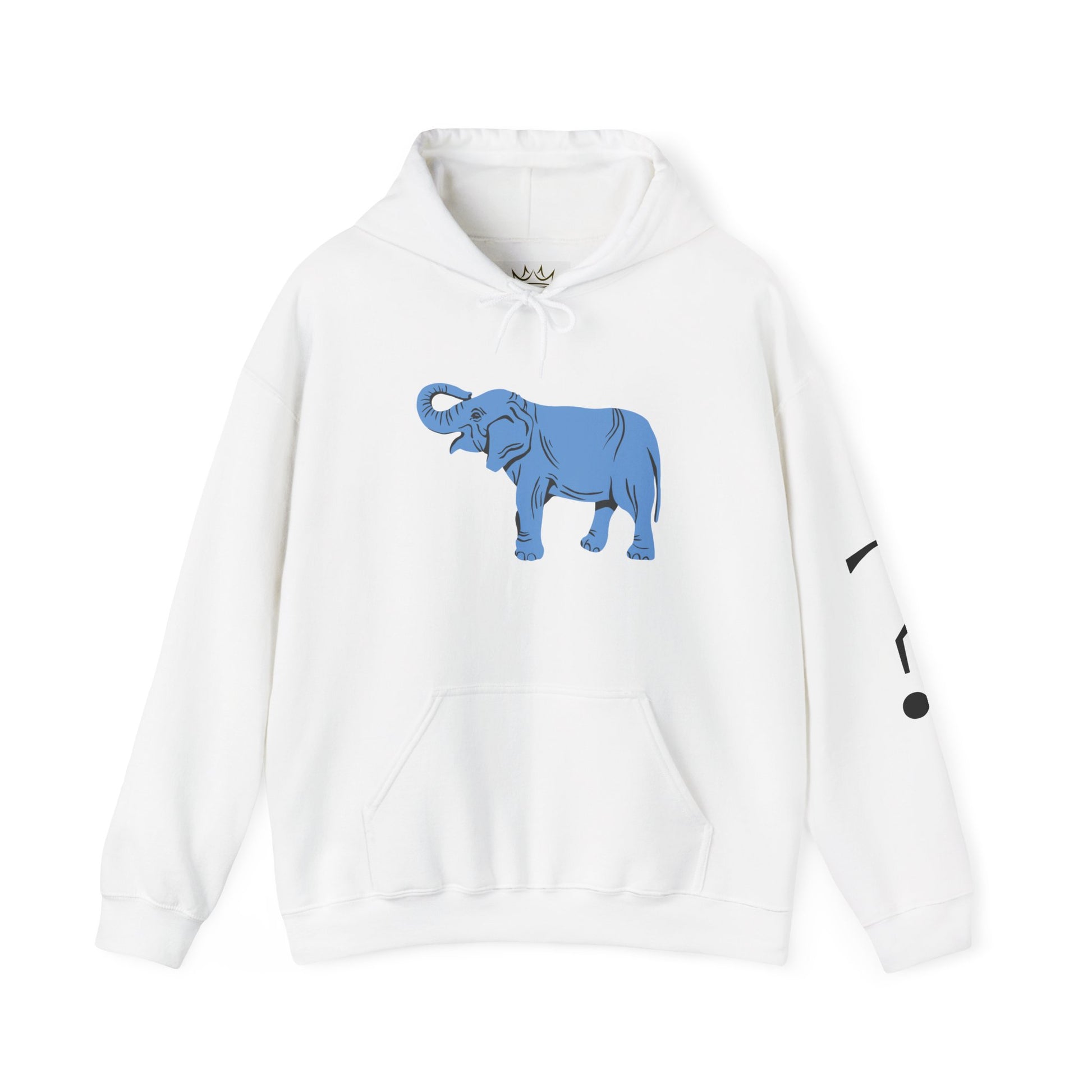 Blue Elephant Unisex Hoodie, Cozy Sweatshirt for Animal Lovers