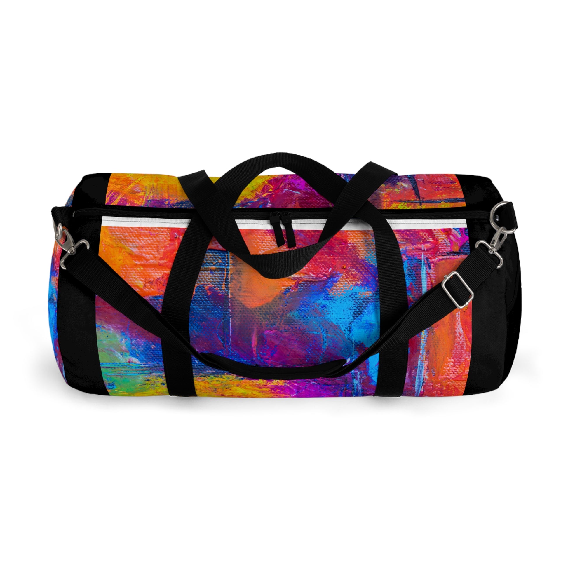 Vibrant Abstract Duffel Bag Colorful Artwork