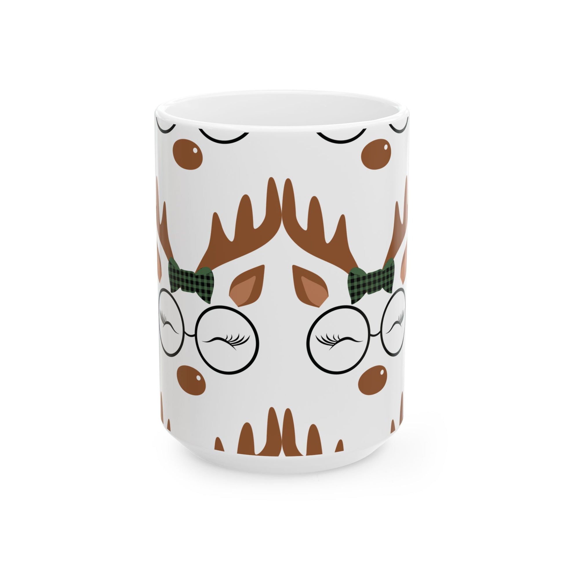 Festive Reindeer Ceramic Mug - Perfect for Holiday Cheer