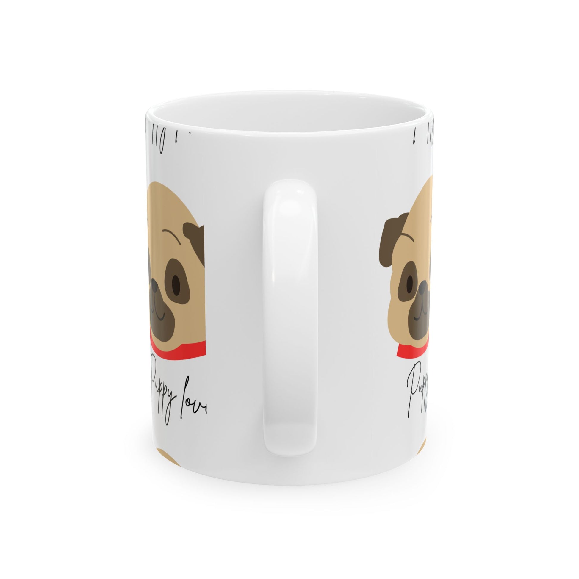 Puppy Love Ceramic Mug - Adorable Dog Coffee Cup