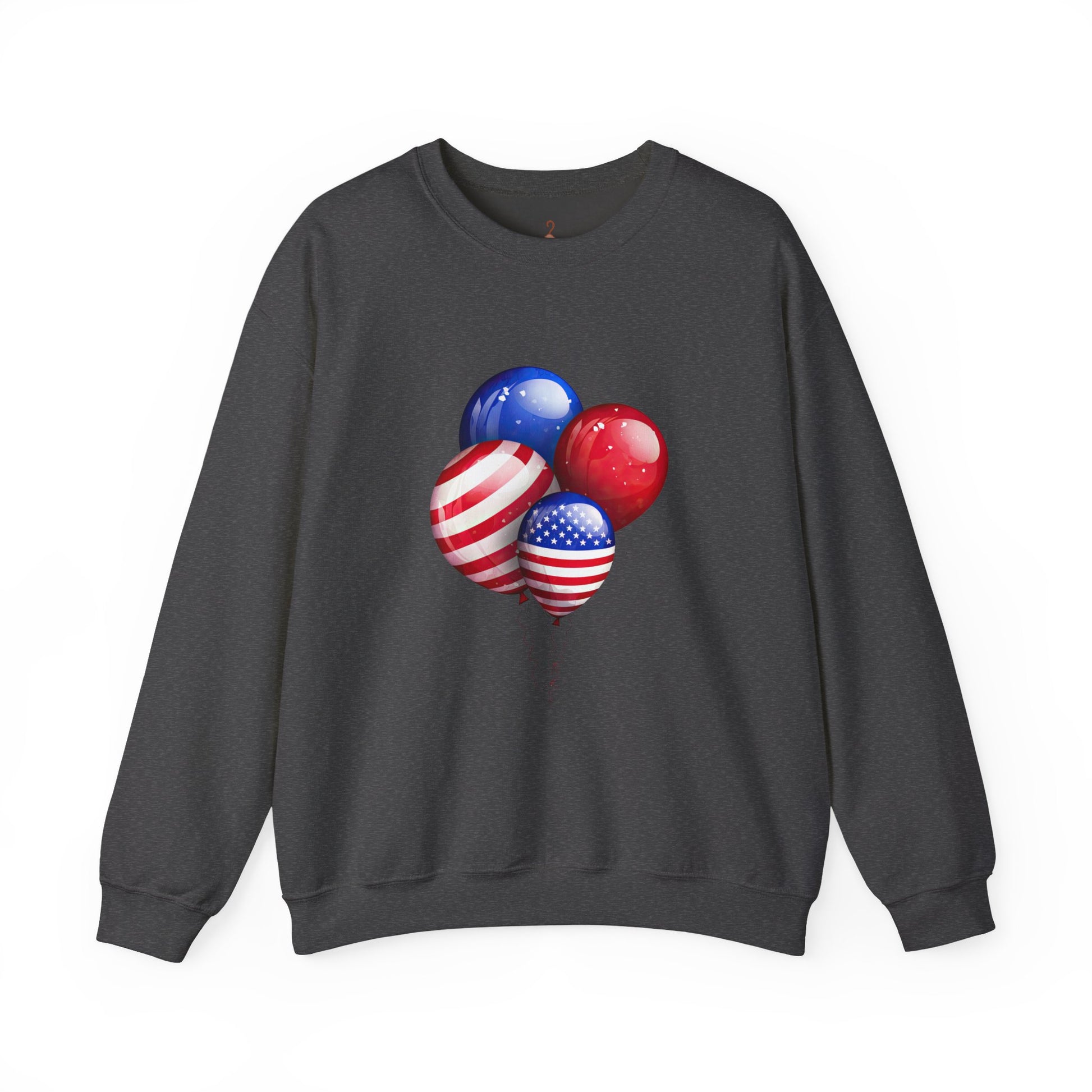 Patriotic Balloons Crewneck Sweatshirt – USA Flag 4th of July Pullover