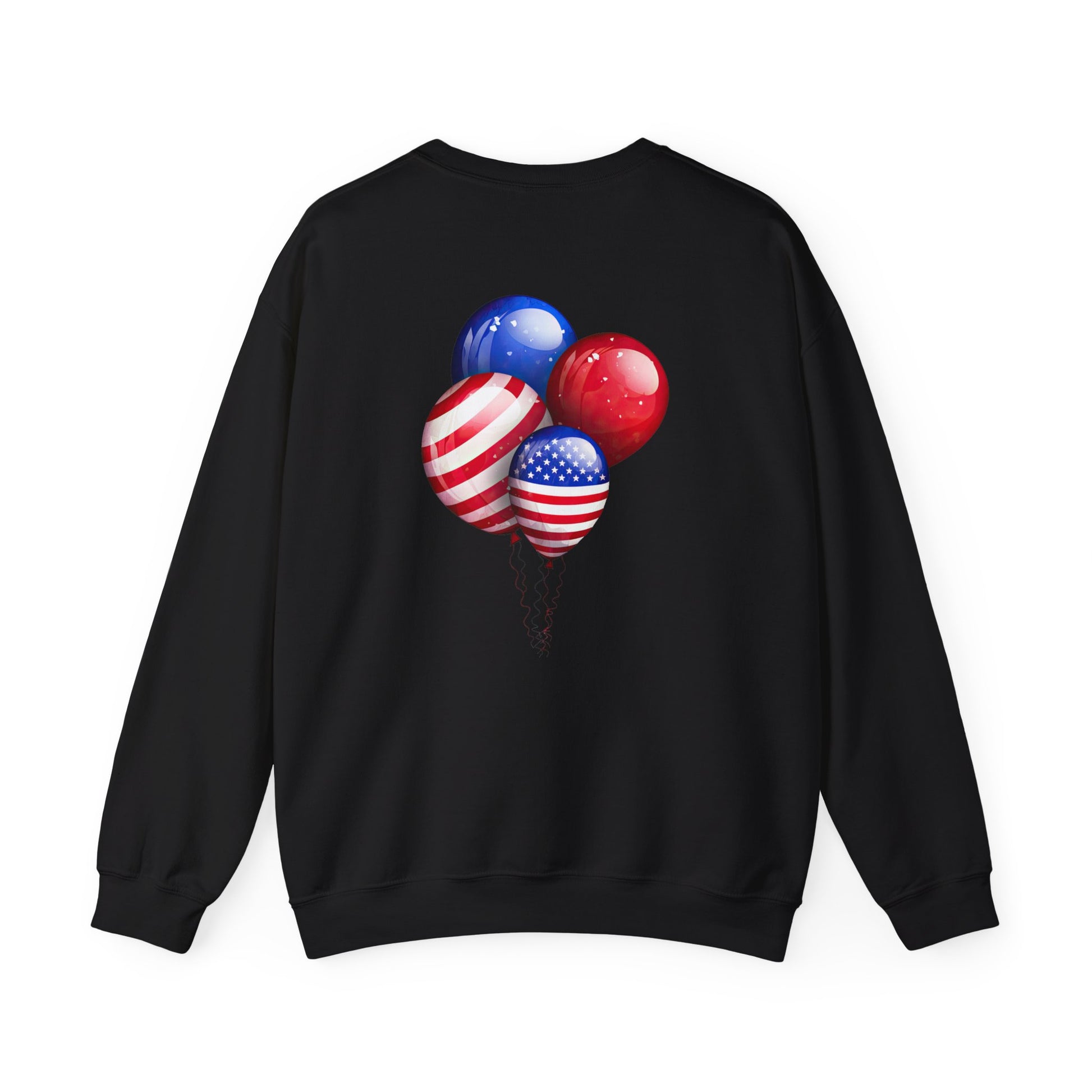 Patriotic Balloons Crewneck Sweatshirt – USA Flag 4th of July Pullover