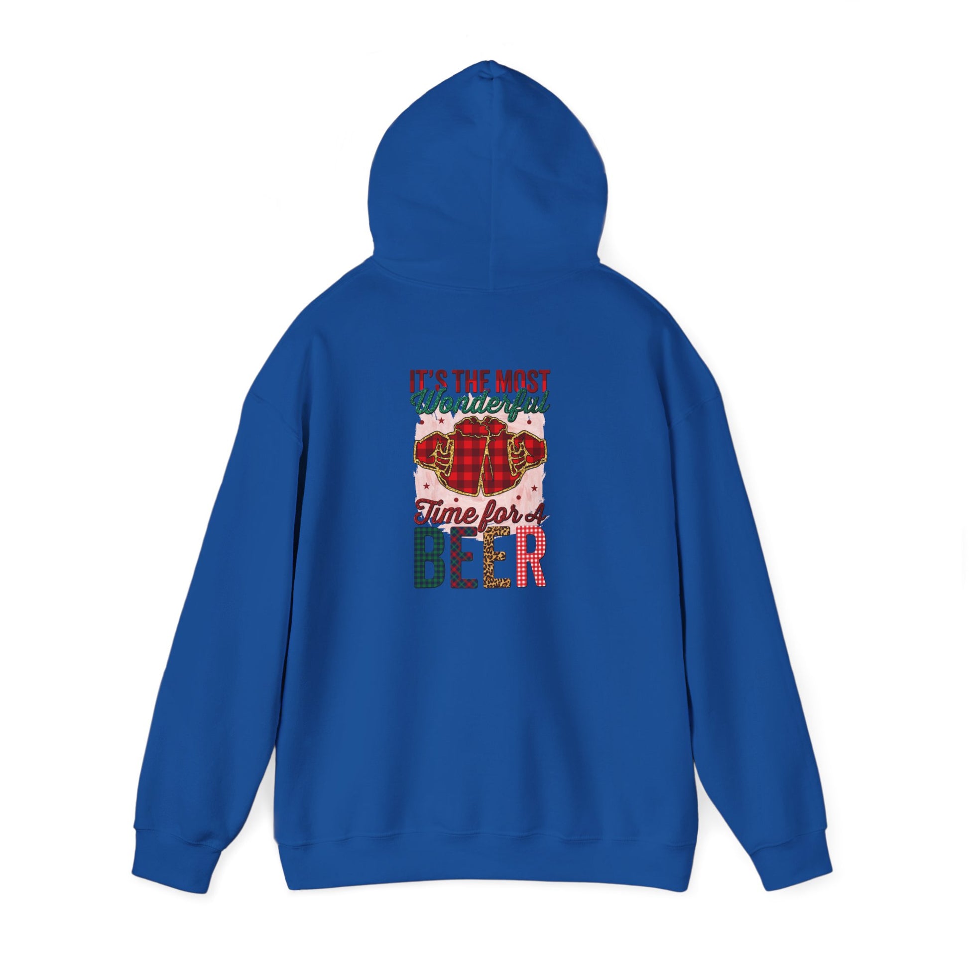 Beer Time Christmas Hoodie – Holiday Santa Beer Graphic Sweatshirt