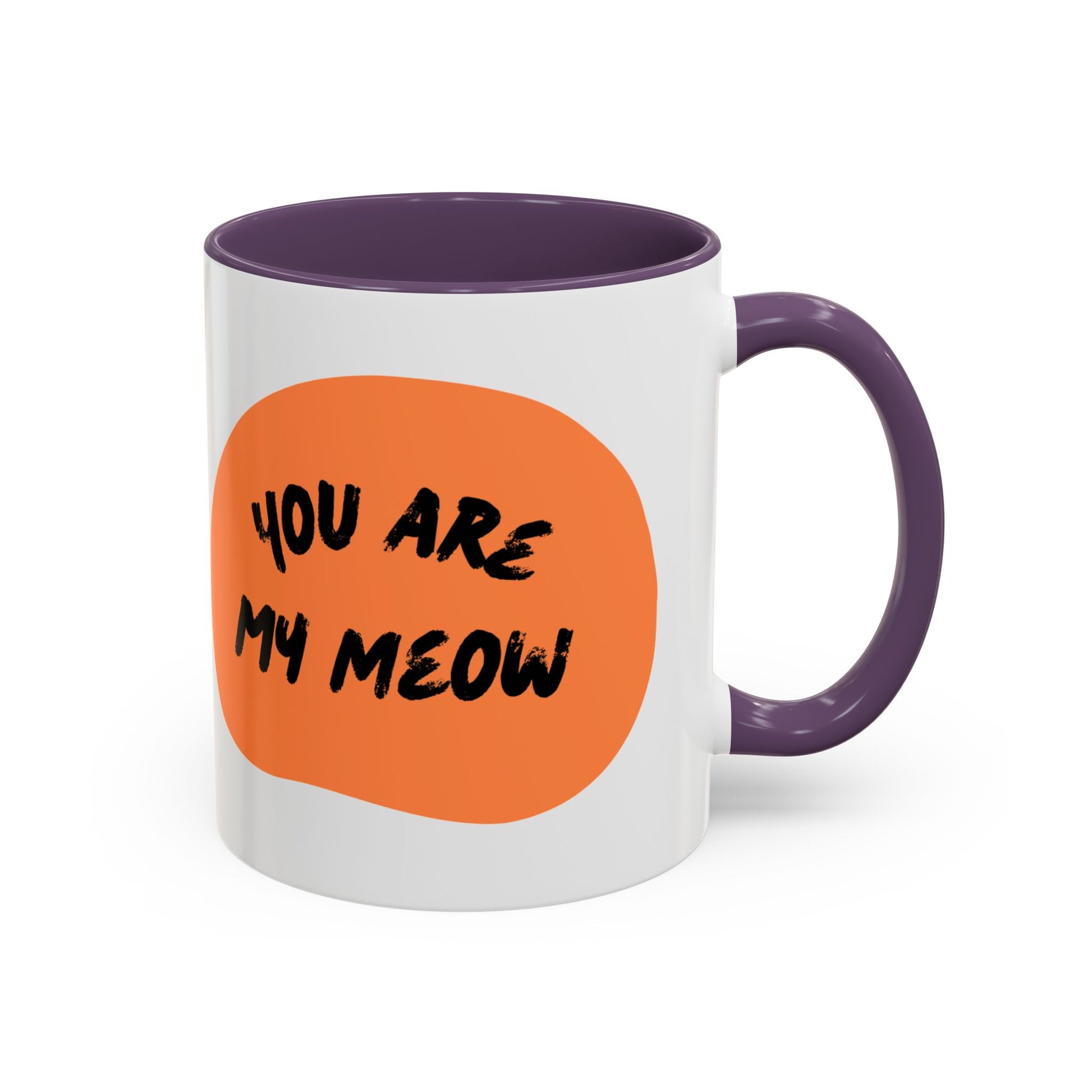 Whimsical Cat Lover Coffee Mug, You Are My Meow