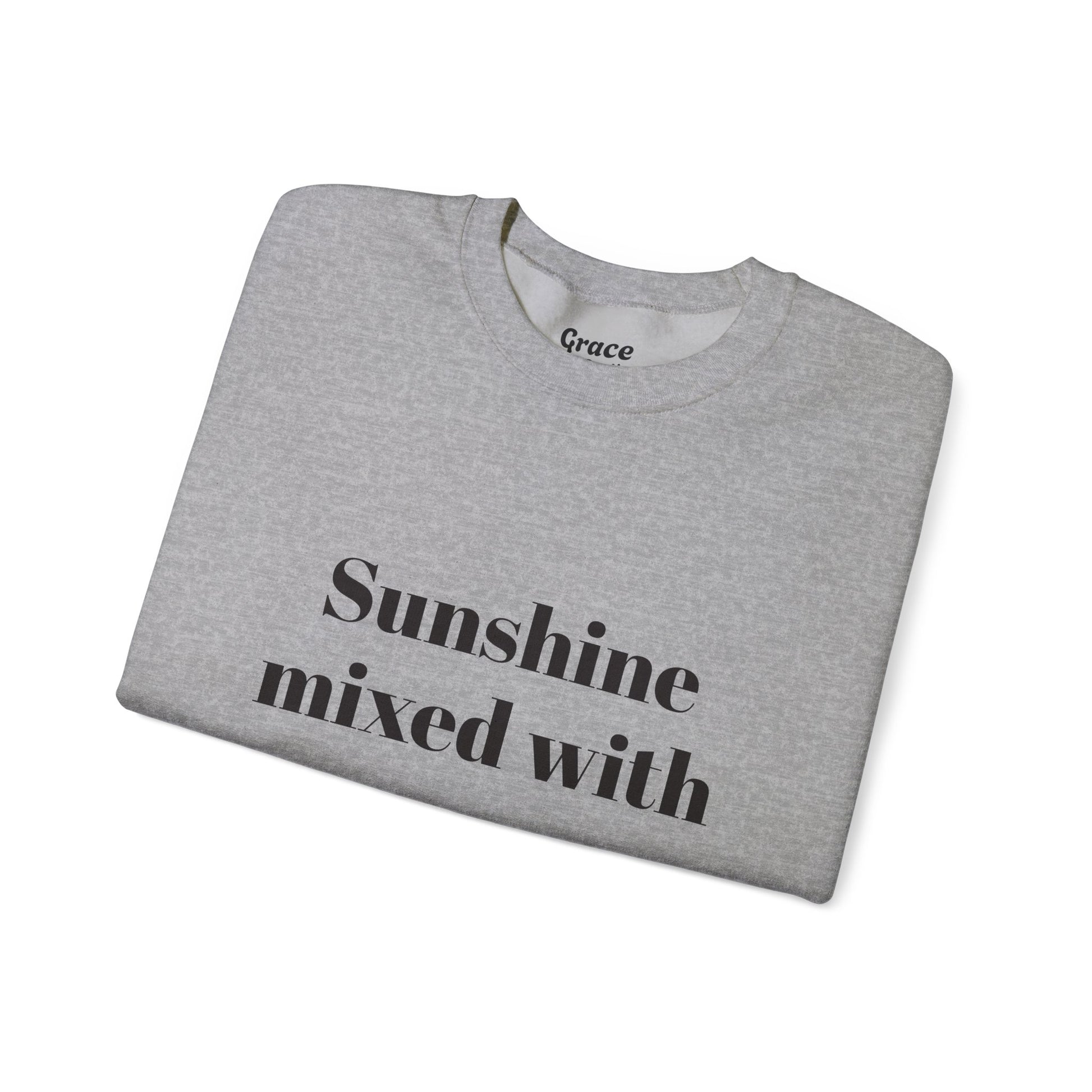 Sunshine Mixed With a Little Chaos Crewneck Sweatshirt